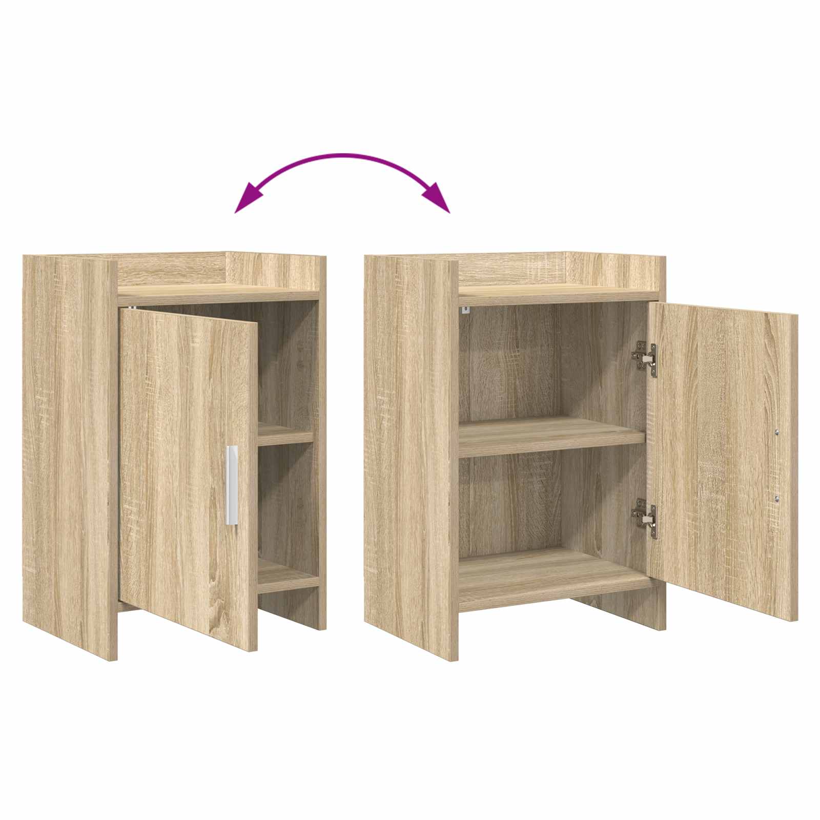 Tables de chevet 2 pcs Chêne Sonoma 40 x 30 x 60 cm