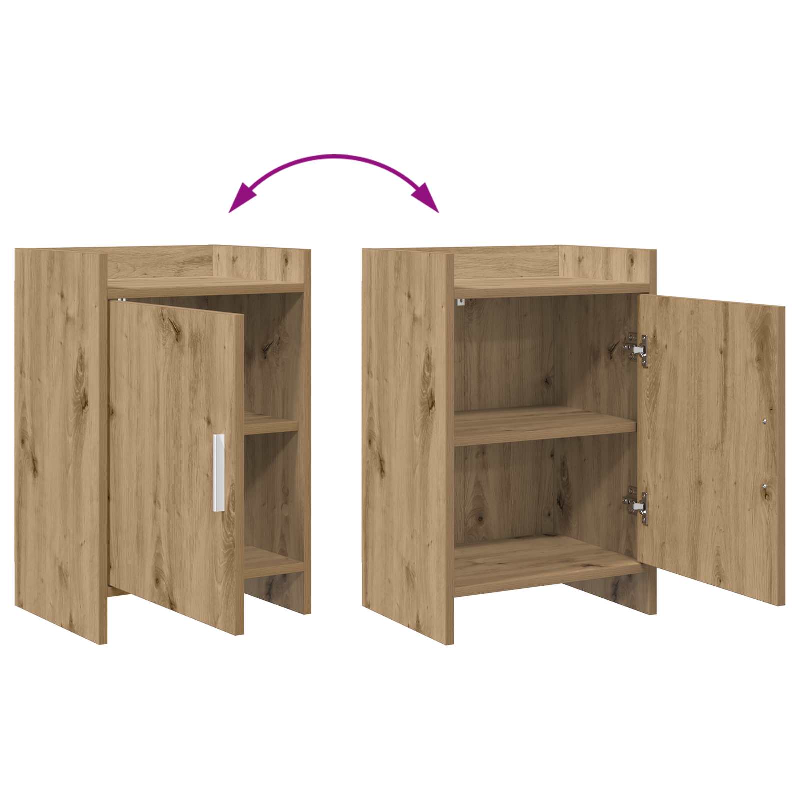 Tables de chevet 2 pcs Chêne artisanal 40 x 30 x 60 cm