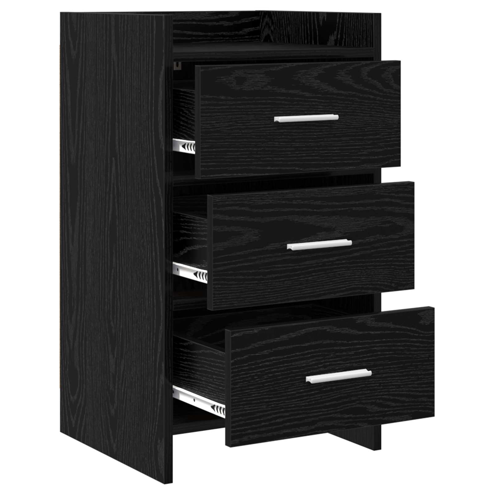 Tables de chevet Chêne noir 40 x 36 x 70 cm Bois d'ingénierie