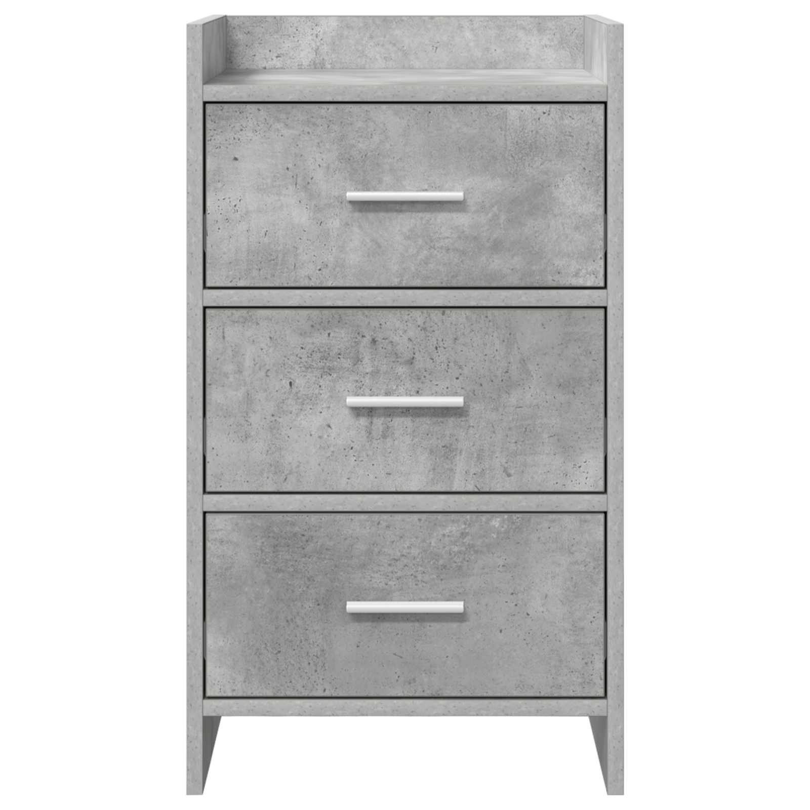 Tables de chevet Gris béton 40 x 36 x 70 cm Bois d'ingénierie