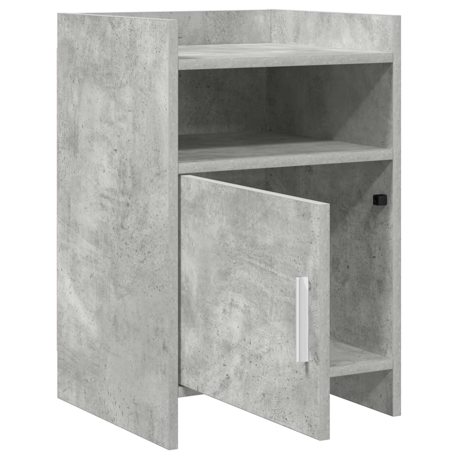 Tables de chevet 2 pcs Gris béton 40 x 36 x 60 cm