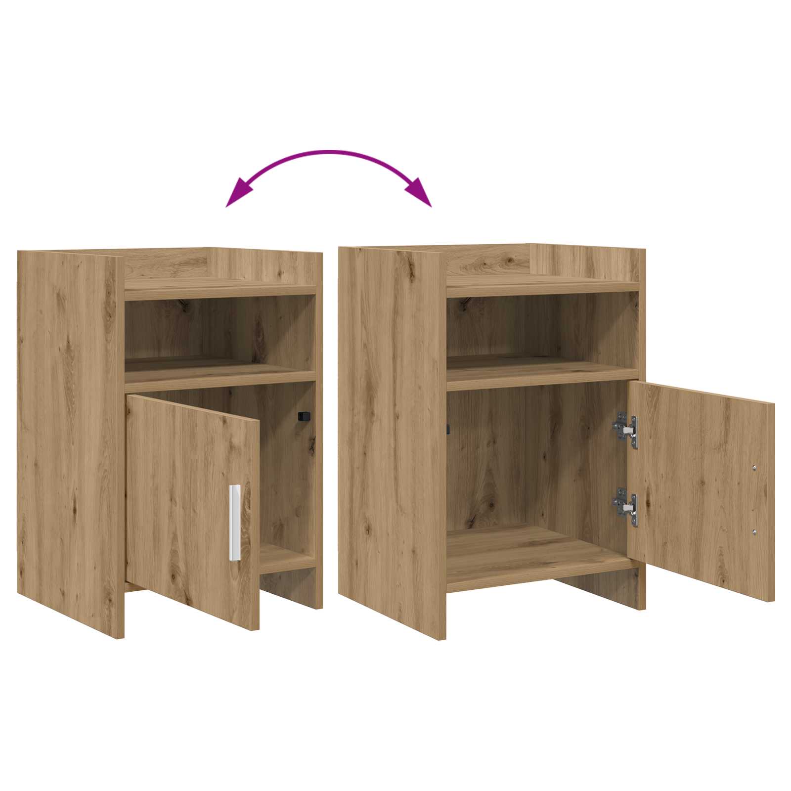 Tables de chevet 2 pcs Chêne artisanal 40 x 36 x 60 cm