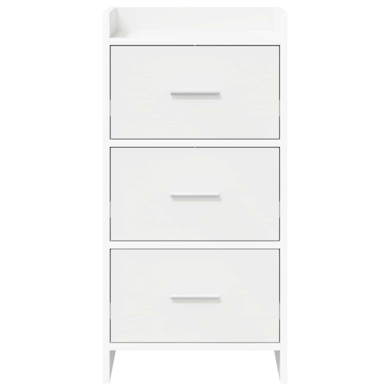 Buffet Blanc 40 x 36 x 80 cm Bois d'ingénierie