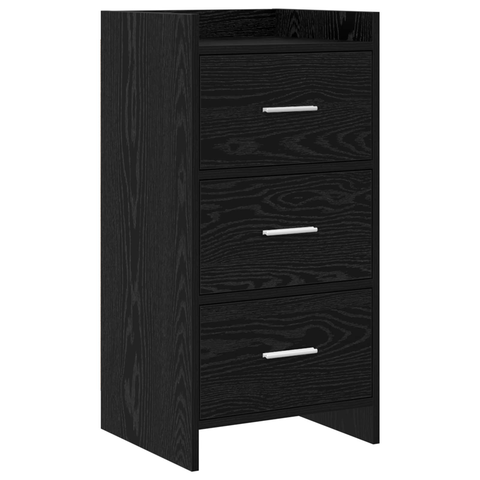 Buffet Chêne noir 40 x 36 x 80 cm Bois d'ingénierie