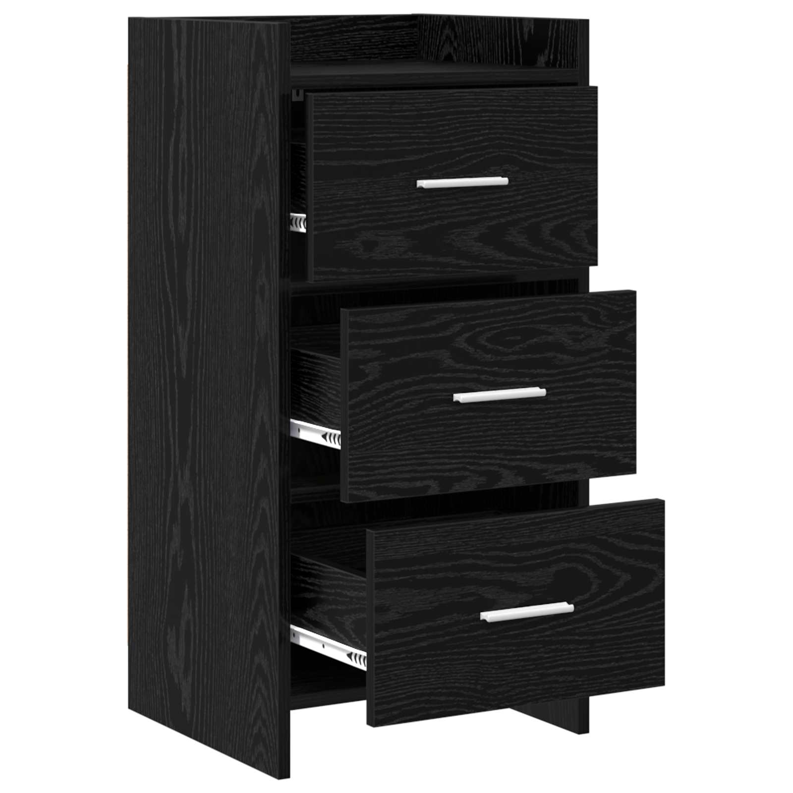 Buffet Chêne noir 40 x 36 x 80 cm Bois d'ingénierie