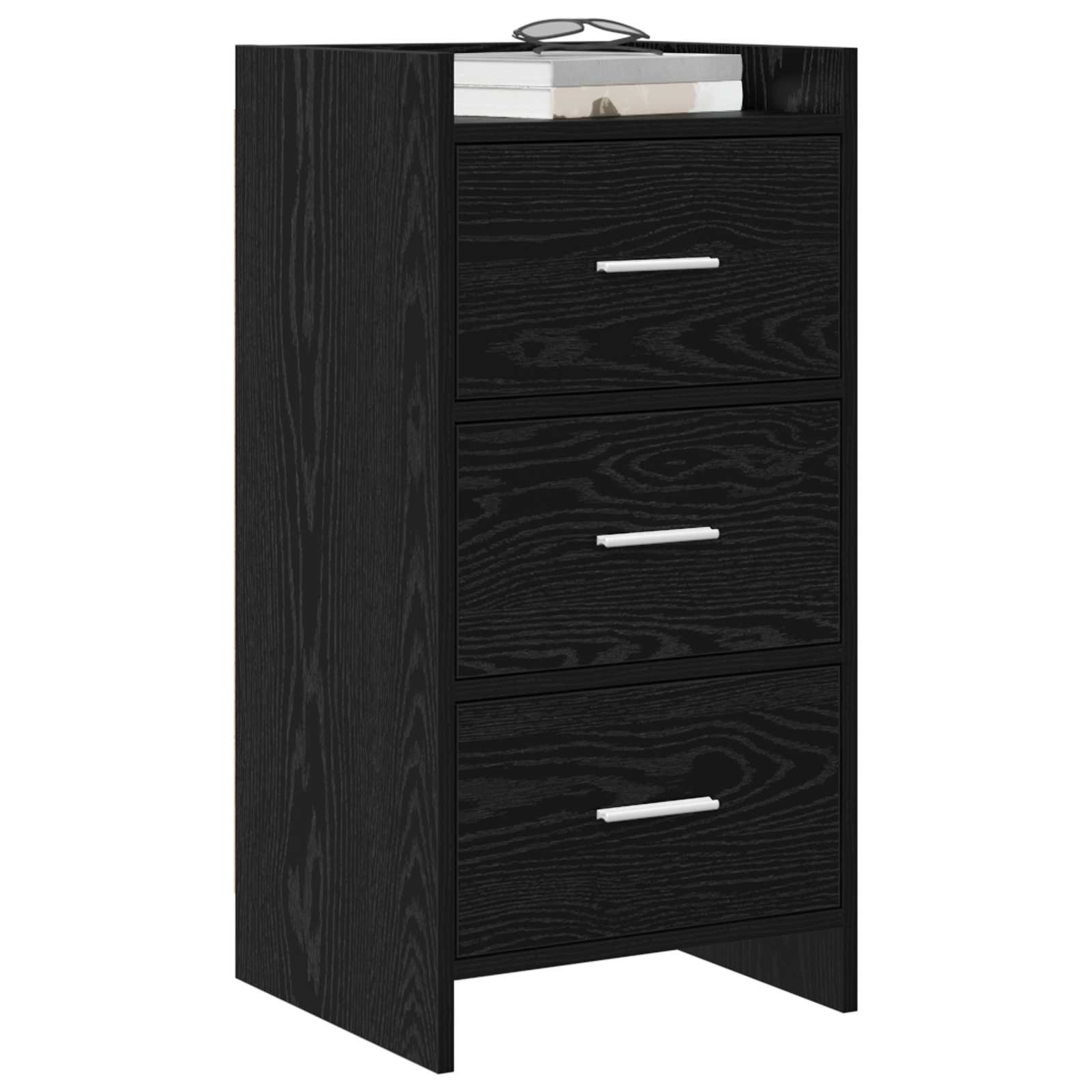Buffet Chêne noir 40 x 36 x 80 cm Bois d'ingénierie