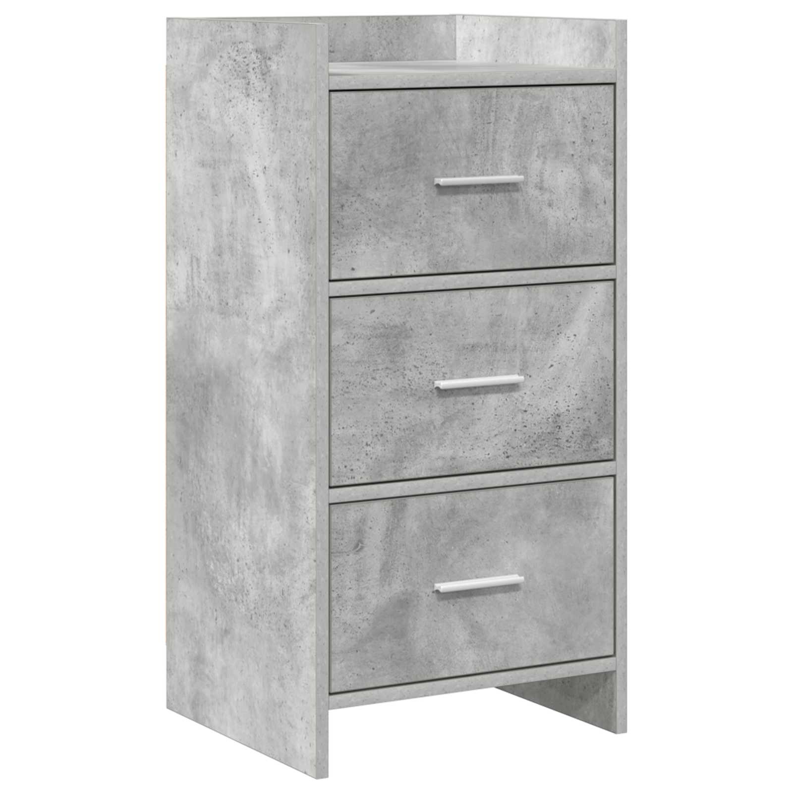 Buffet Gris béton 40 x 36 x 80 cm Bois d'ingénierie