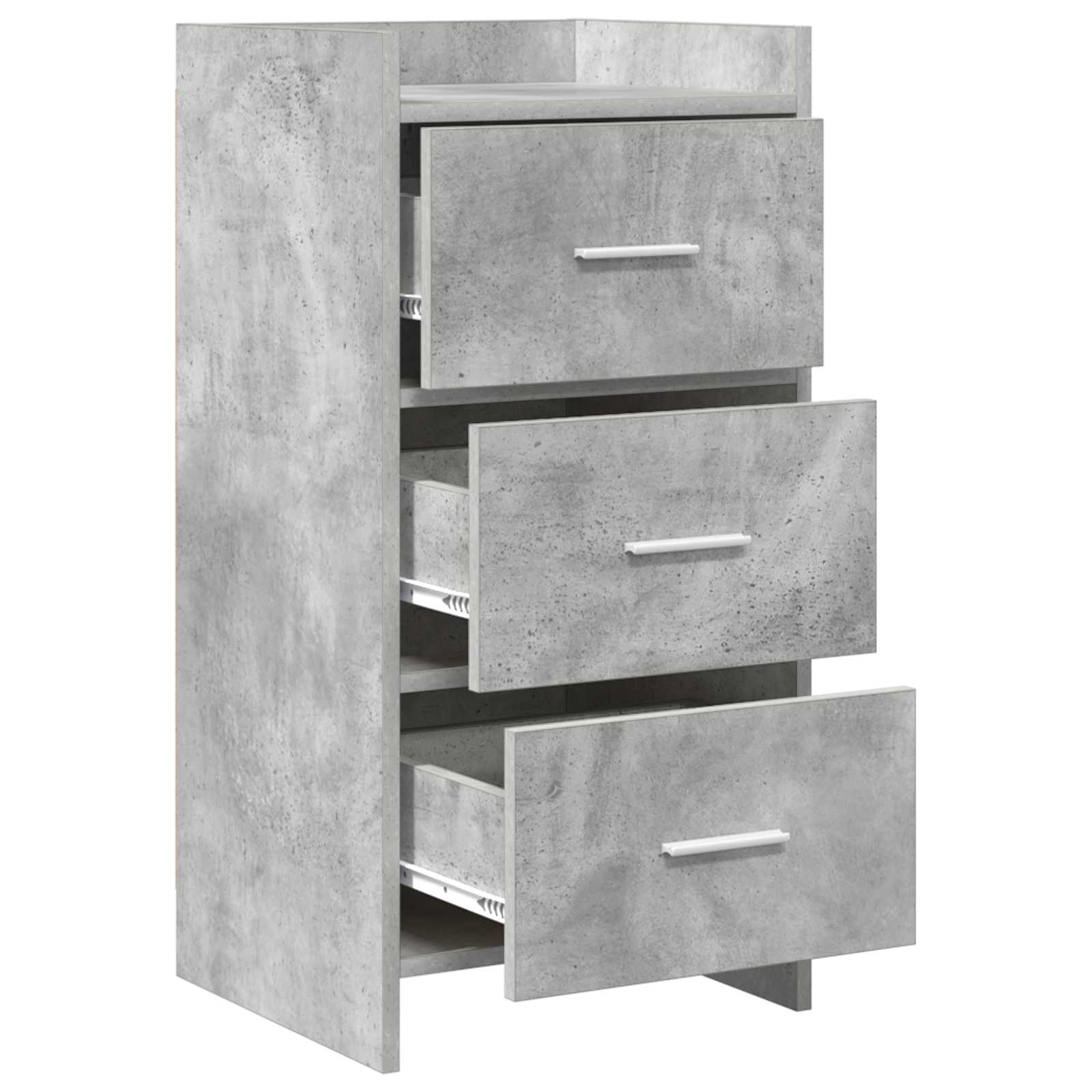Buffet Gris béton 40 x 36 x 80 cm Bois d'ingénierie