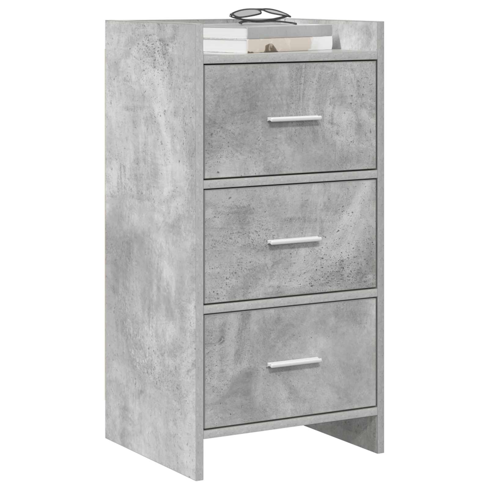 Buffet Gris béton 40 x 36 x 80 cm Bois d'ingénierie
