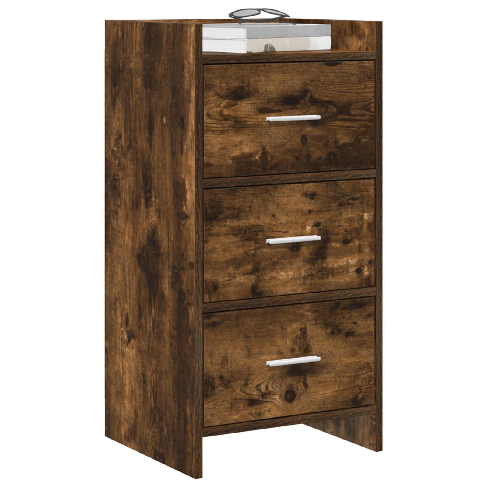 Buffet Chêne fumé 40 x 36 x 80 cm Bois d'ingénierie