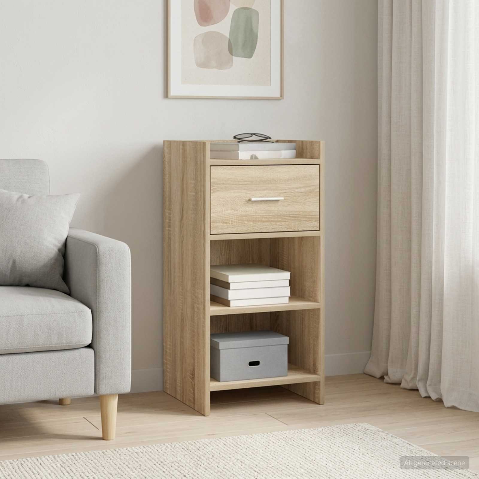 Buffet Chêne Sonoma 40 x 36 x 80 cm Bois d'ingénierie - XIOS