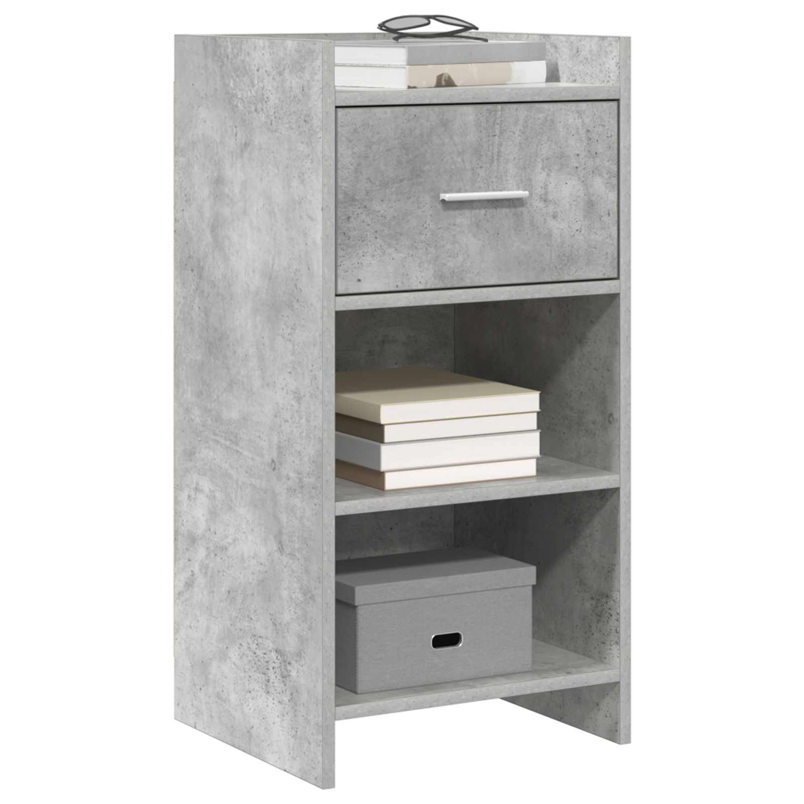 Buffet Gris béton 40 x 36 x 80 cm Bois d'ingénierie - XIOS