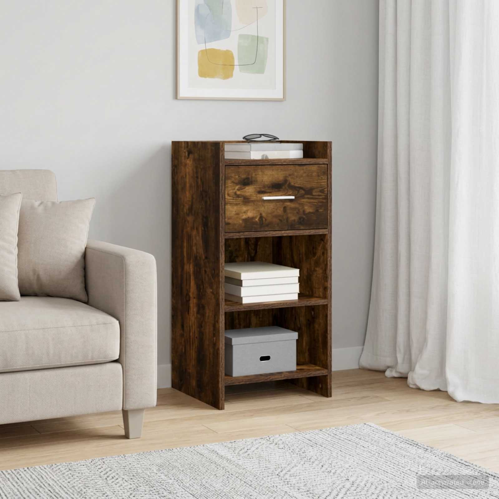 Buffet Chêne fumé 40 x 36 x 80 cm Bois d'ingénierie - XIOS