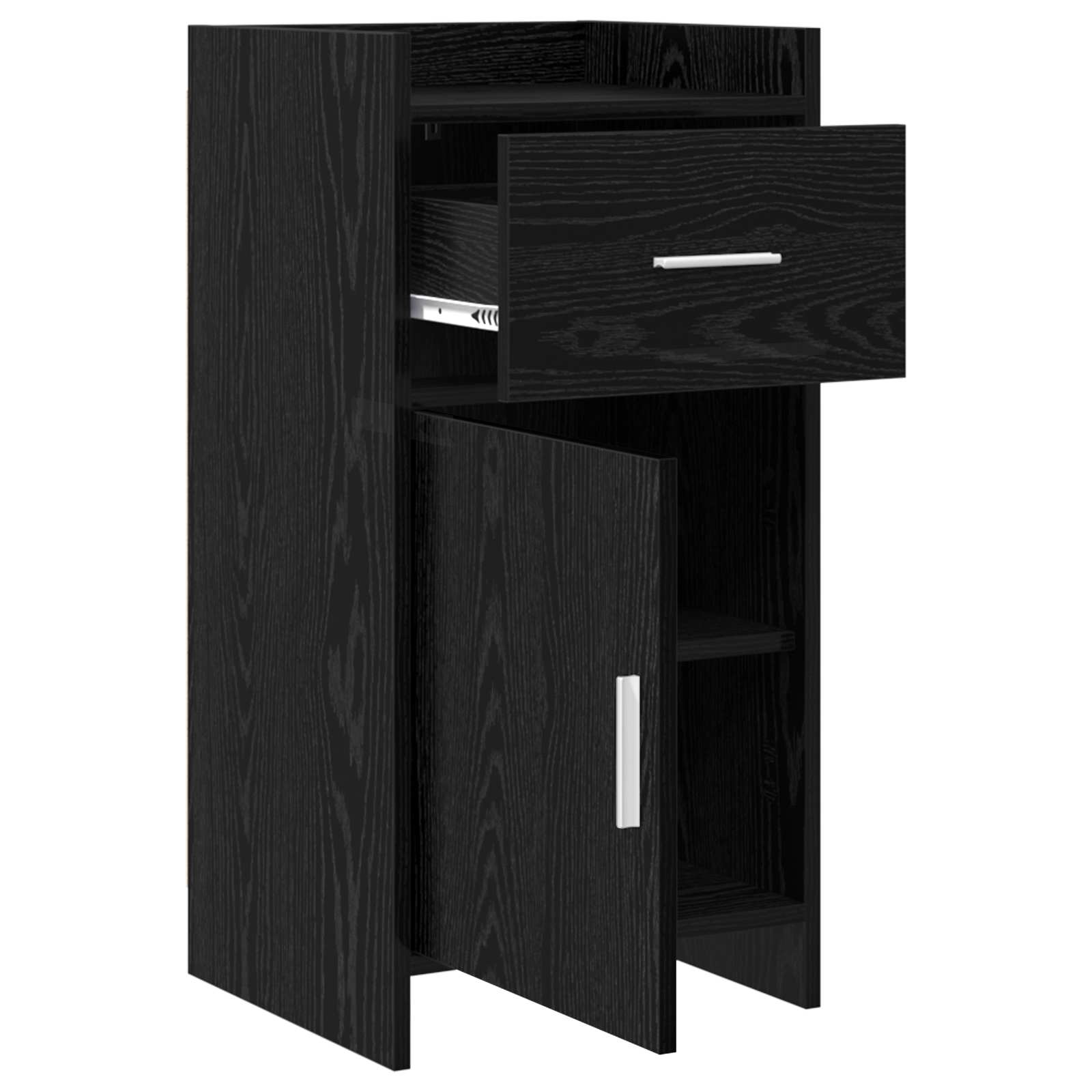 Buffet Chêne noir 40 x 36 x 80 cm Bois d'ingénierie