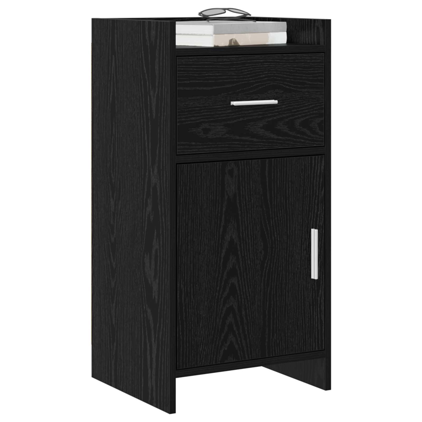 Buffet Chêne noir 40 x 36 x 80 cm Bois d'ingénierie