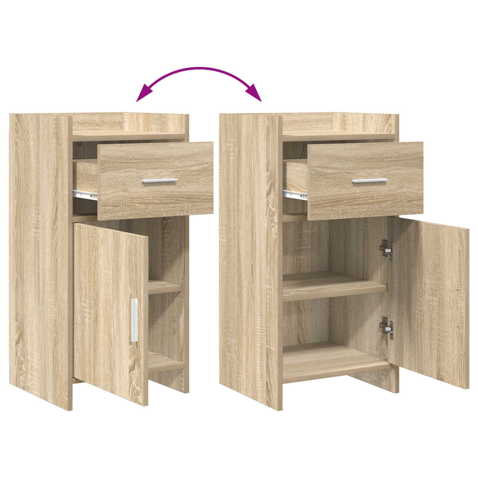 Buffet Chêne Sonoma 40 x 36 x 80 cm Bois d'ingénierie