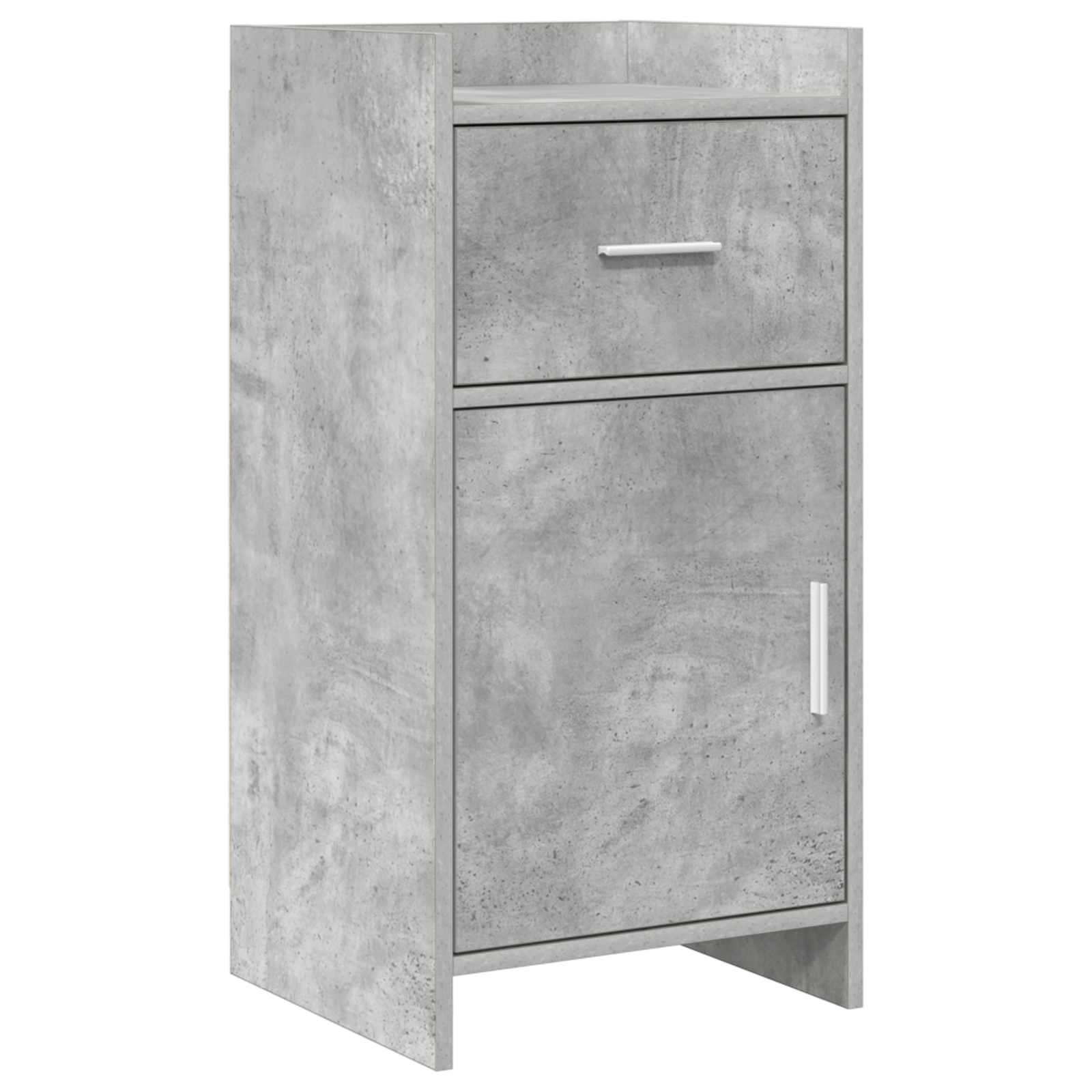 Buffet Gris béton 40 x 36 x 80 cm Bois d'ingénierie
