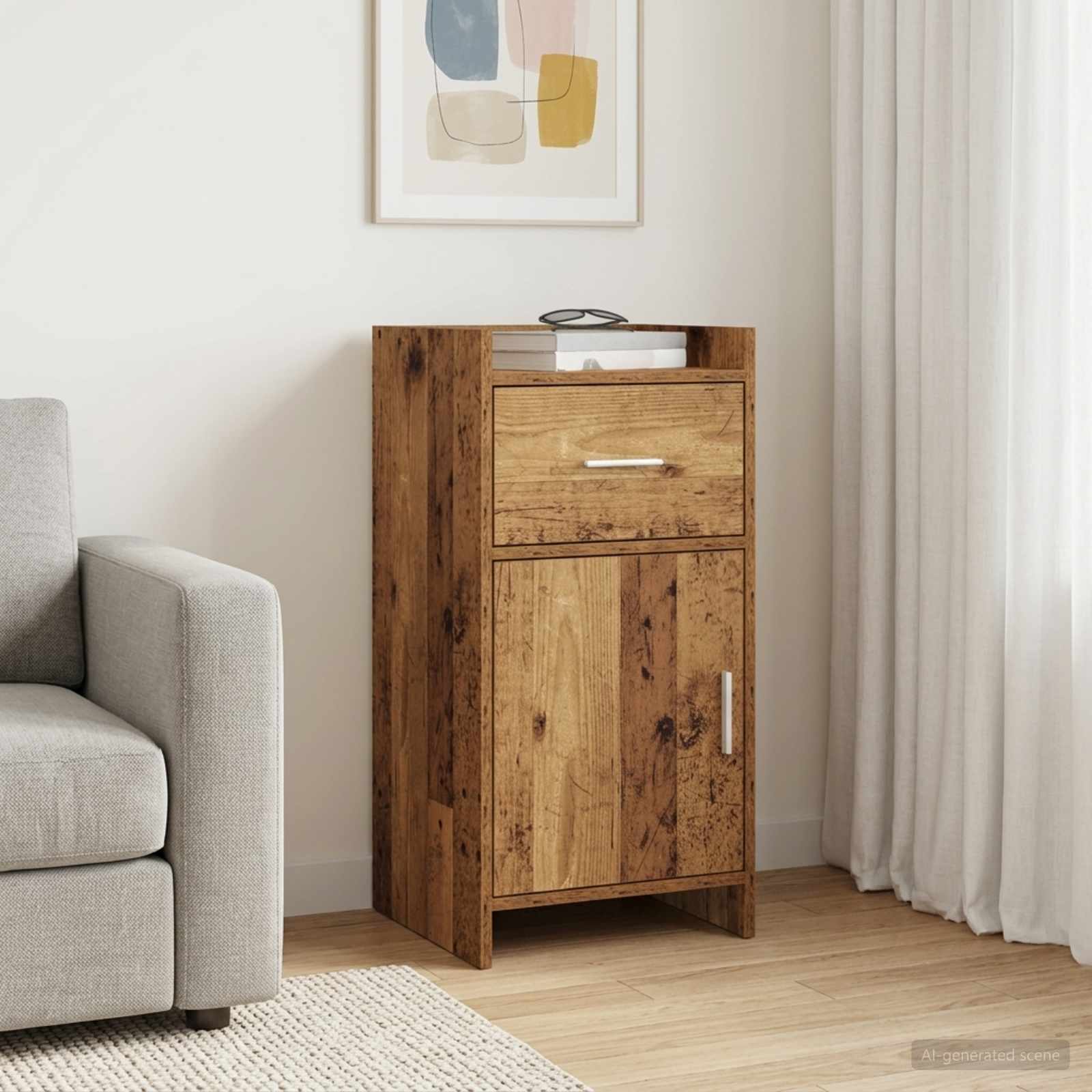 Buffet Bois ancien 40 x 36 x 80 cm Bois d'ingénierie - XIOS