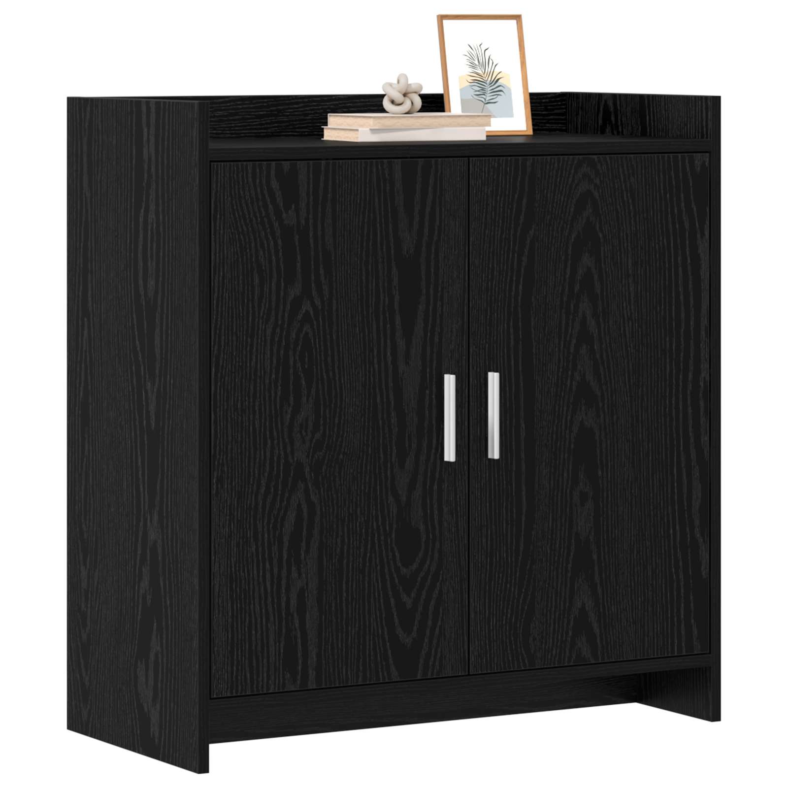 Buffet Chêne noir 72 x 36 x 80 cm Bois d'ingénierie