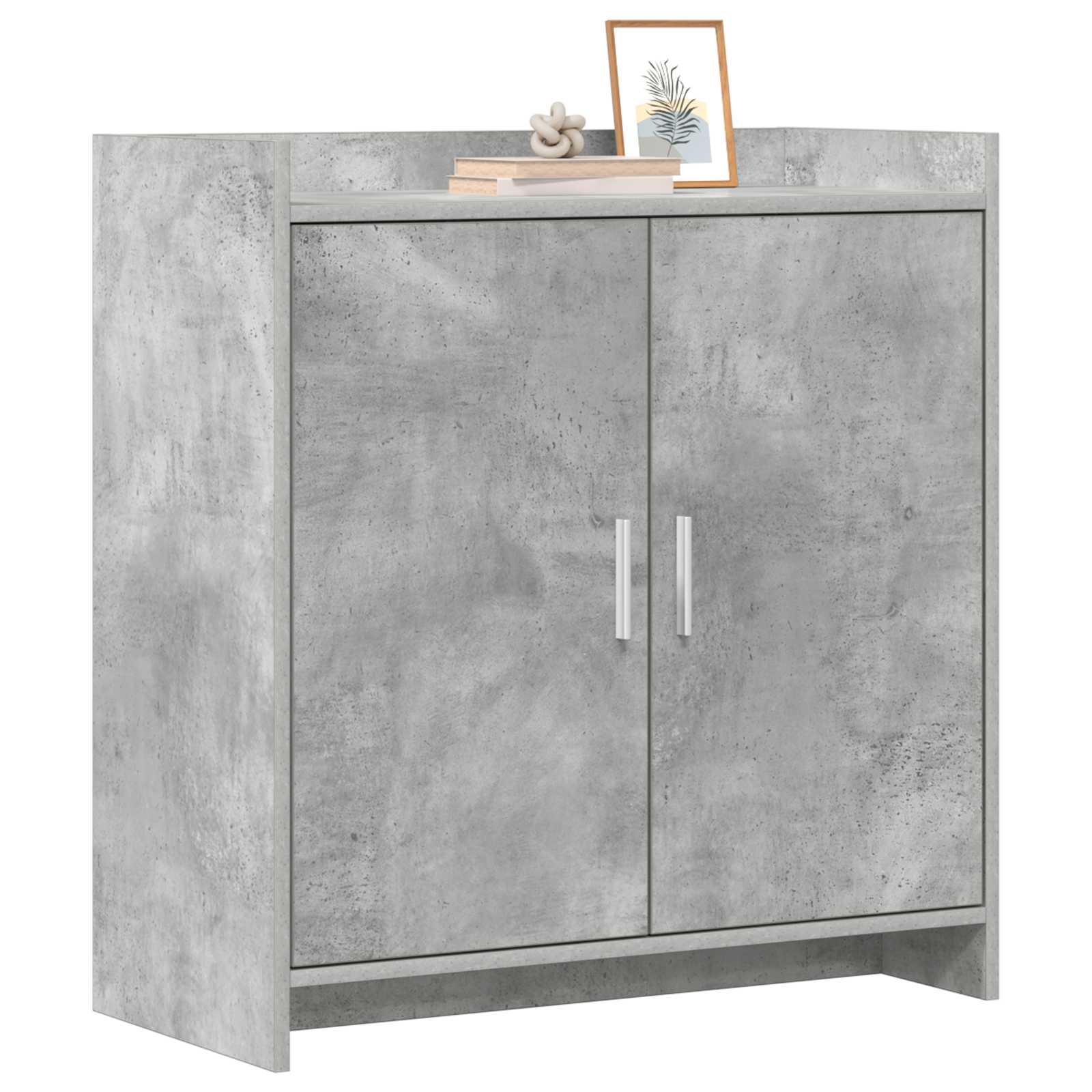 Buffet Gris béton 72 x 36 x 80 cm Bois d'ingénierie