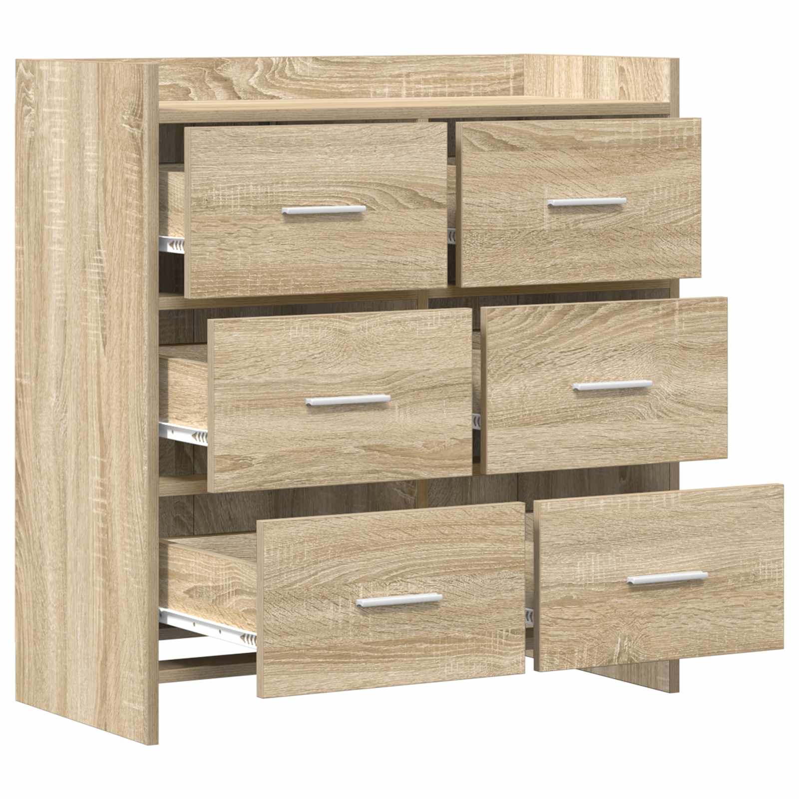 Buffet Chêne Sonoma 75 x 33 x 80 cm Bois d'ingénierie