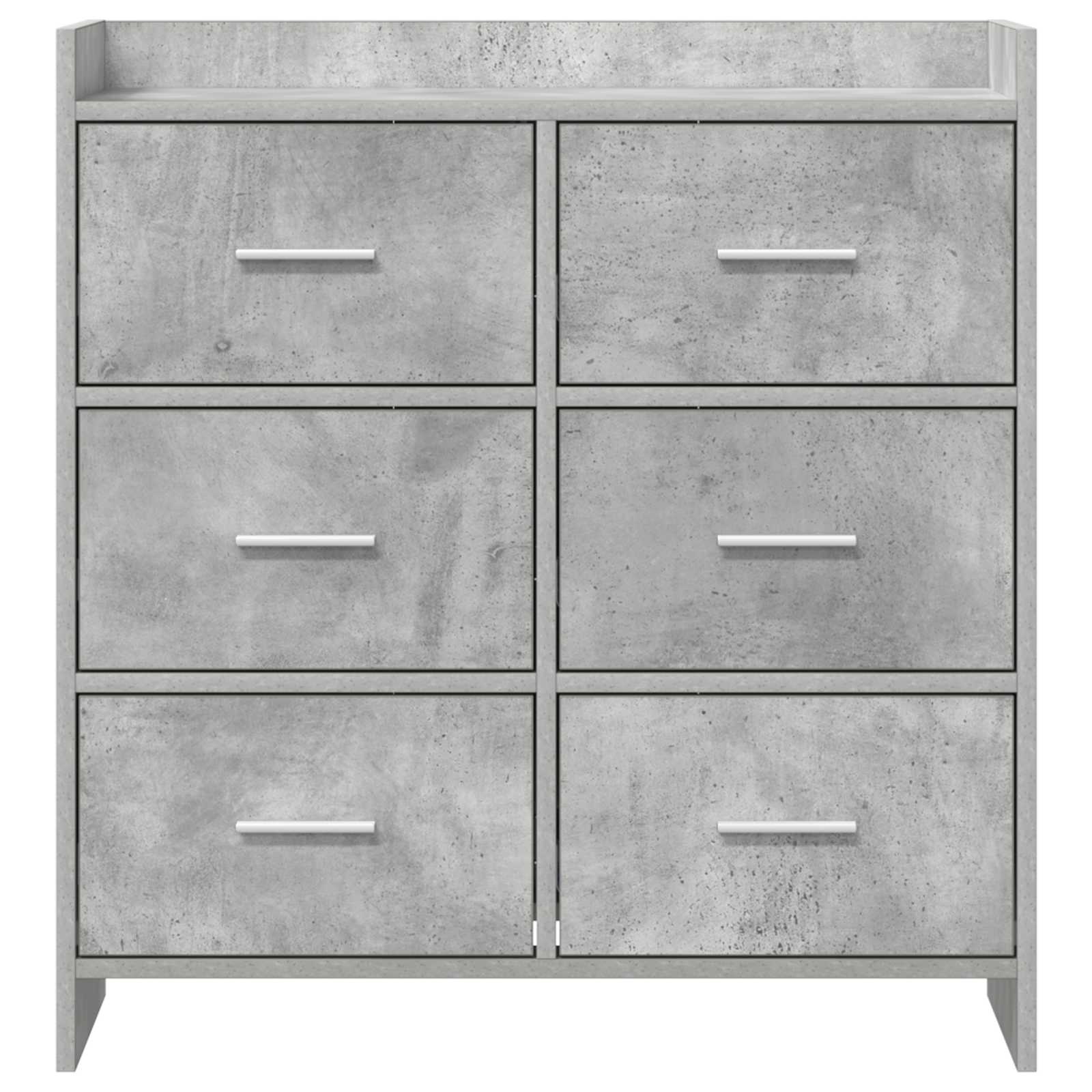 Buffet Gris béton 75 x 33 x 80 cm Bois d'ingénierie
