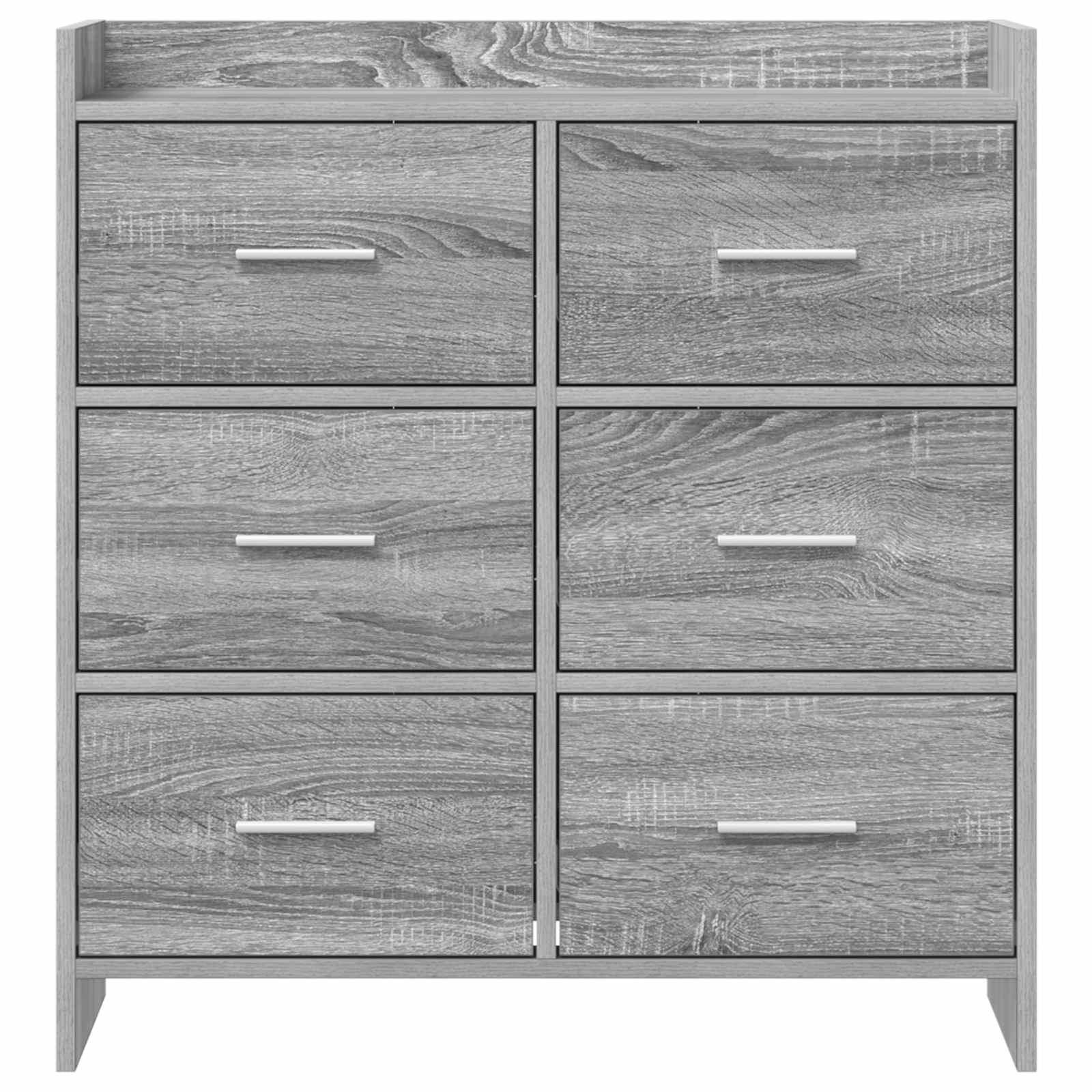 Buffet Sonoma gris 75 x 33 x 80 cm Bois d'ingénierie