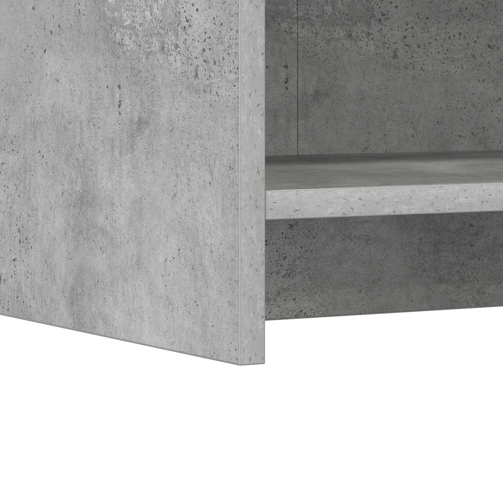 Buffet Gris béton 75 x 36 x 80 cm Bois d'ingénierie