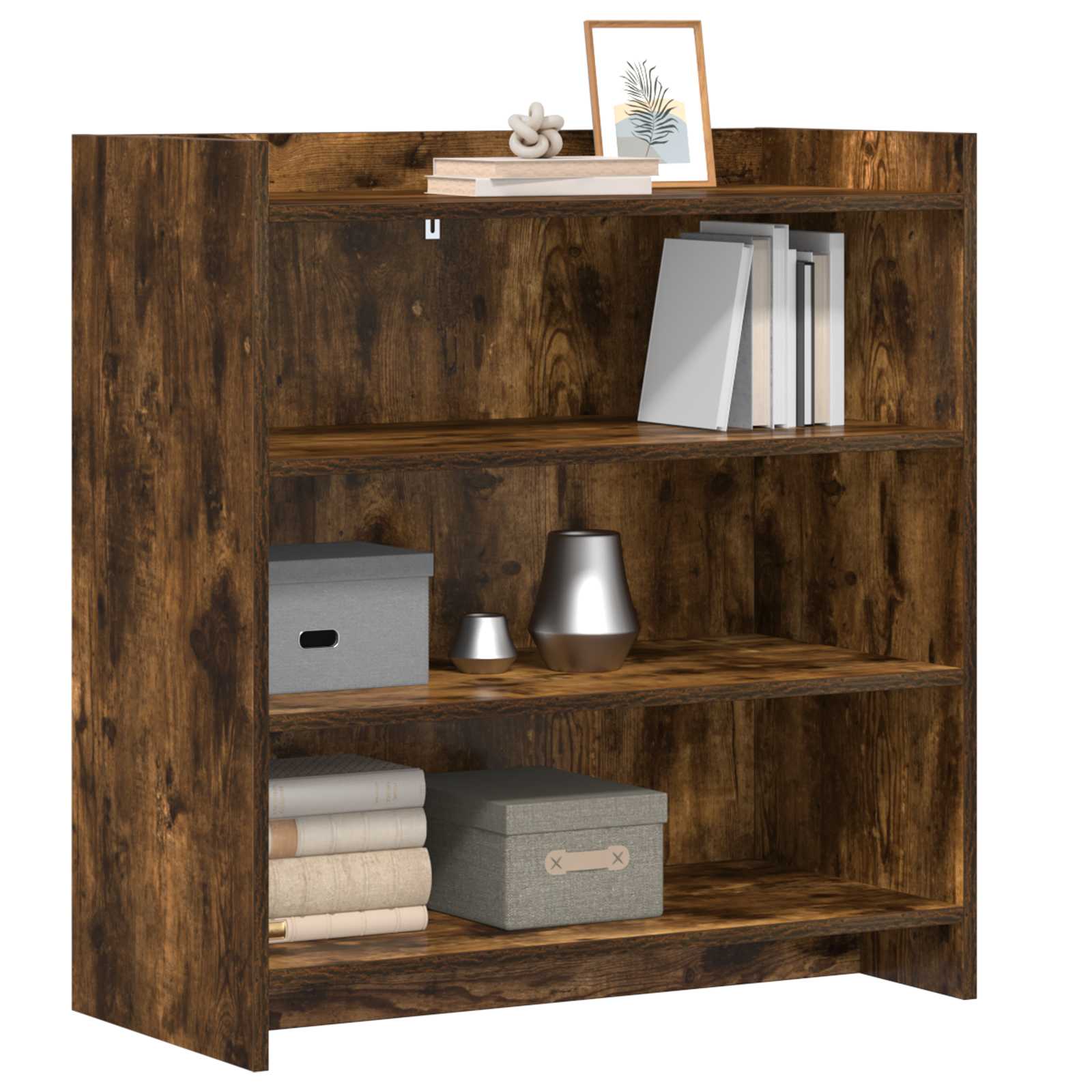Buffet Chêne fumé 75 x 36 x 80 cm Bois d'ingénierie