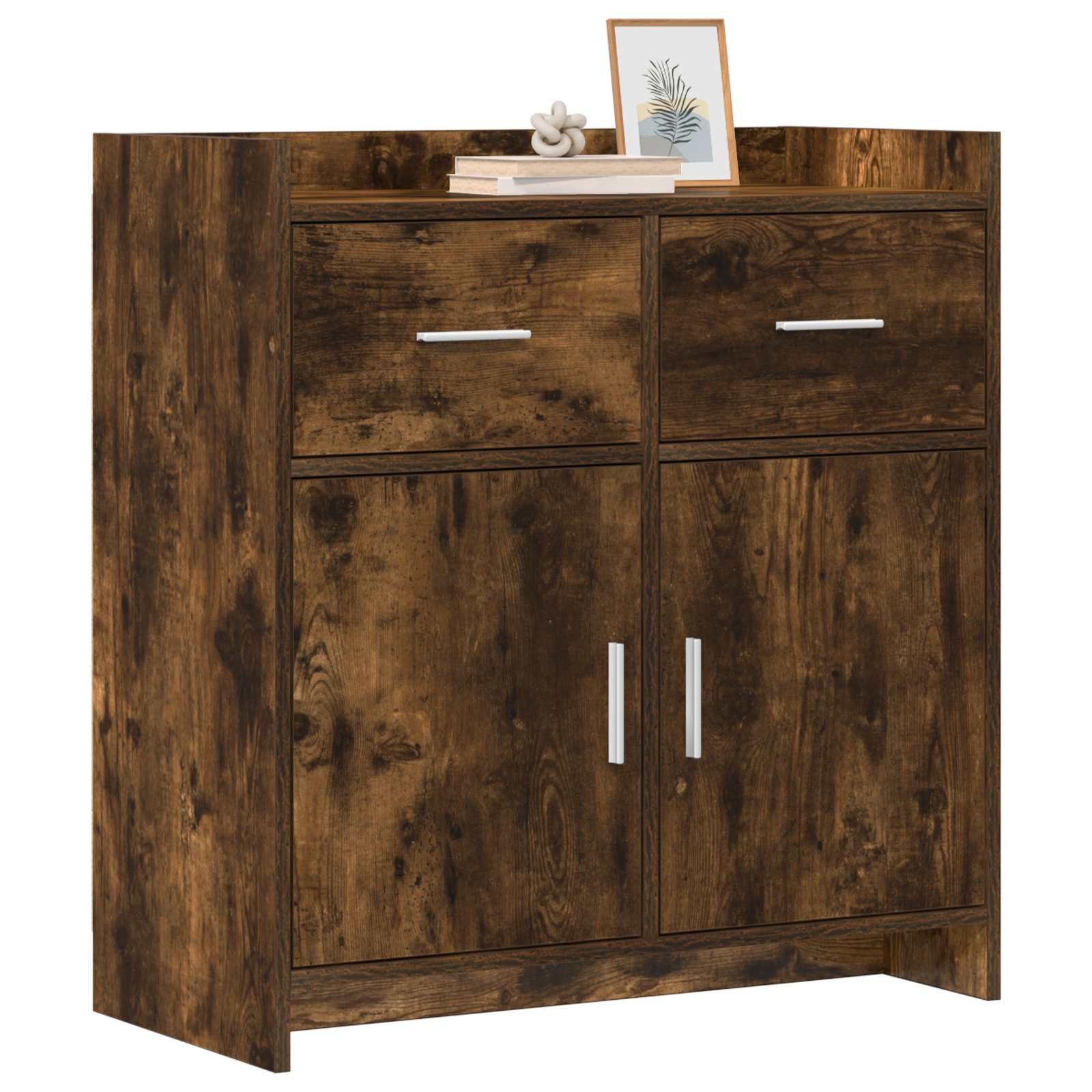 Buffet Chêne fumé 75 x 36 x 80 cm Bois d'ingénierie
