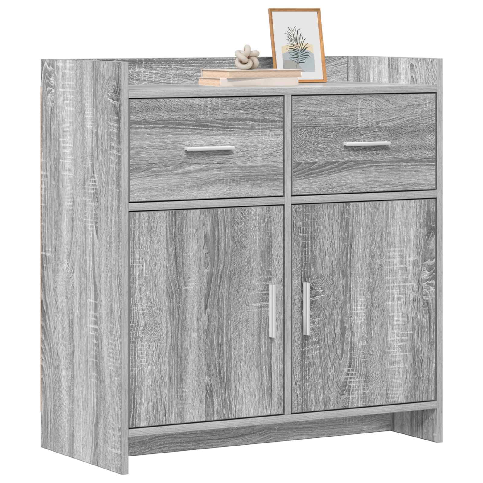 Buffet Sonoma gris 75 x 36 x 80 cm Bois d'ingénierie