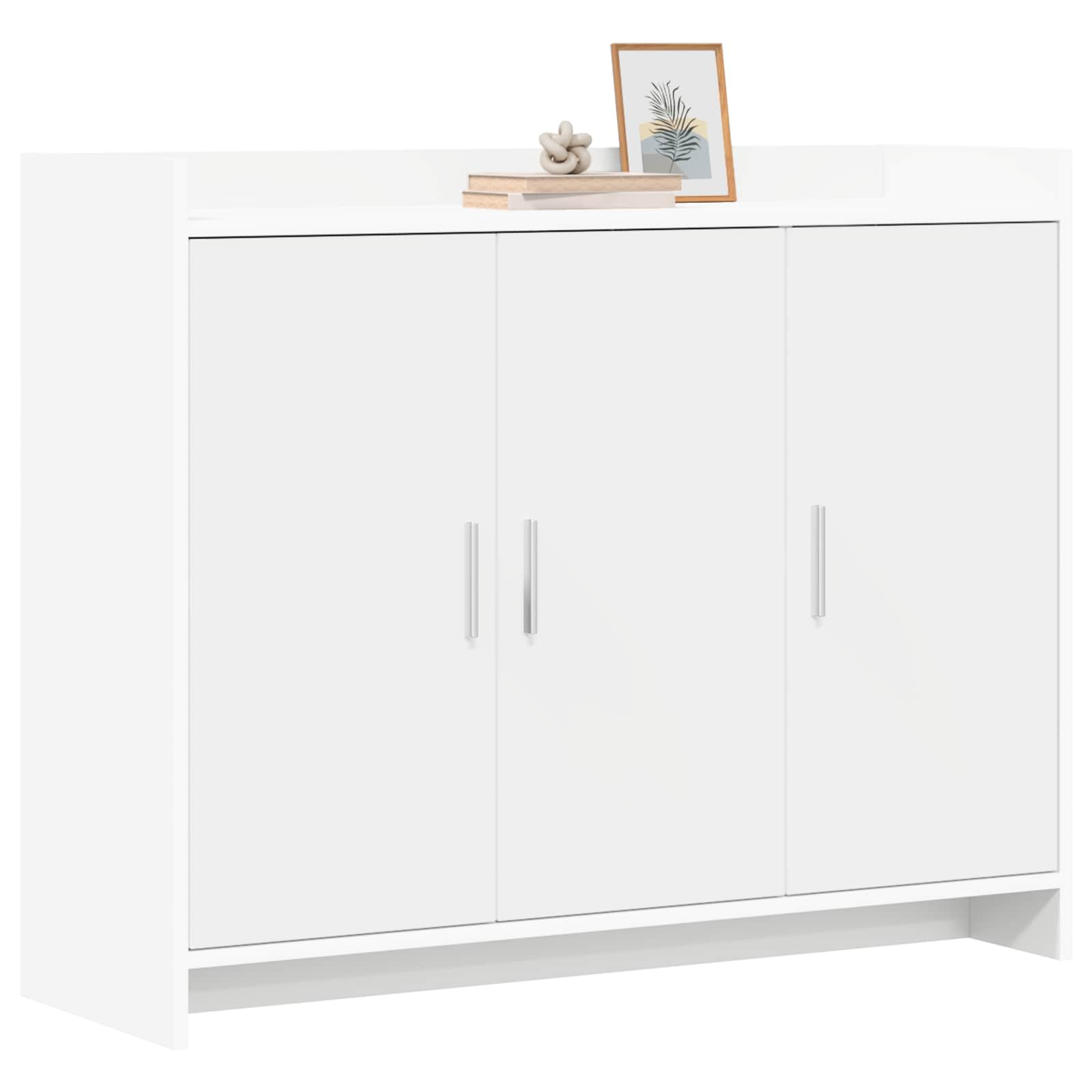 Buffet Blanc 98,5 x 33 x 80 cm Bois d'ingénierie