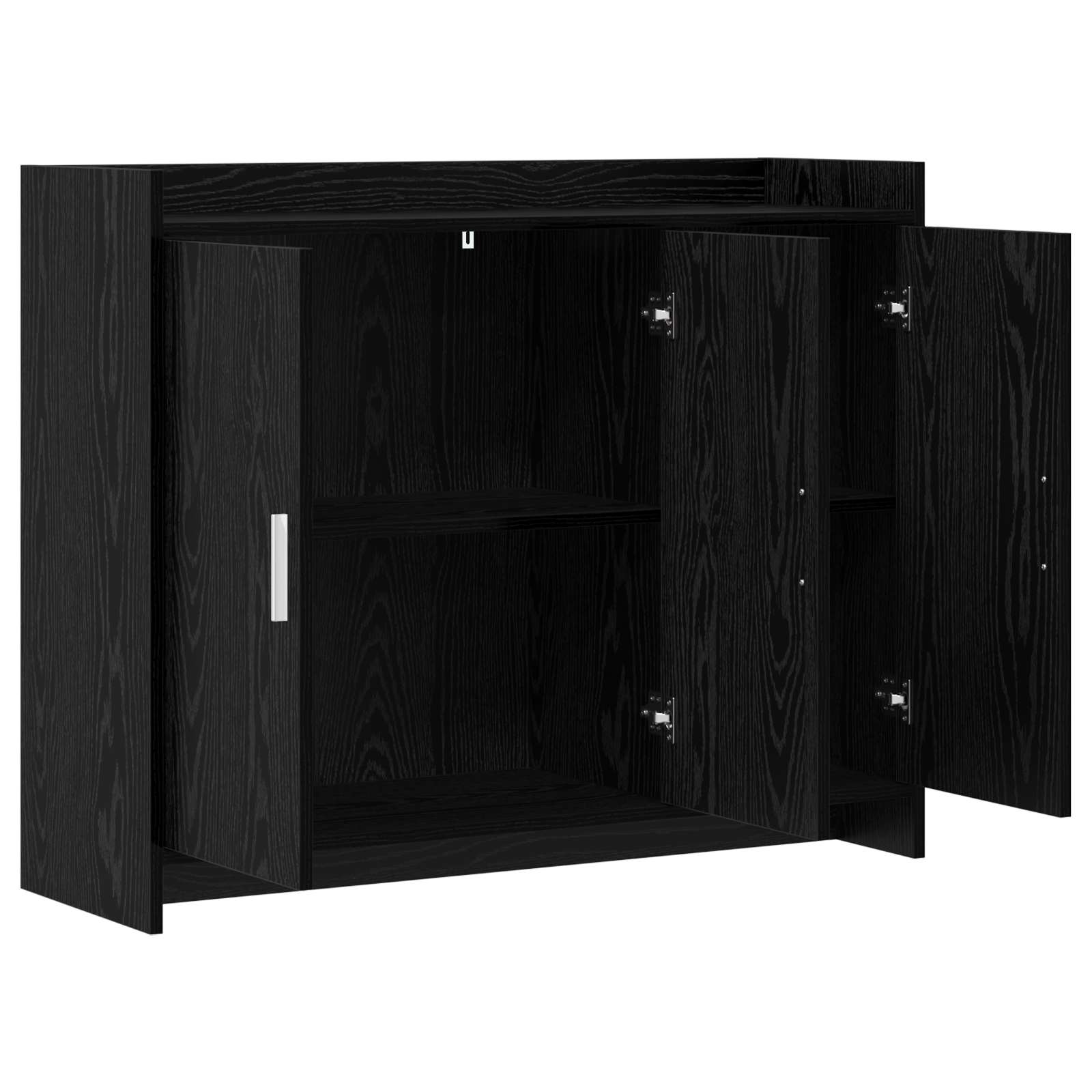 Buffet Chêne noir 98,5 x 33 x 80 cm Bois d'ingénierie