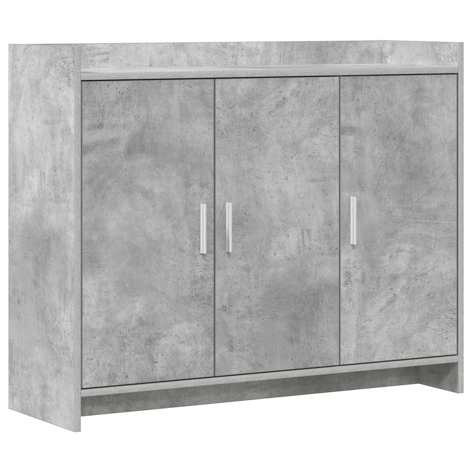 Buffet Gris béton 98,5 x 33 x 80 cm Bois d'ingénierie