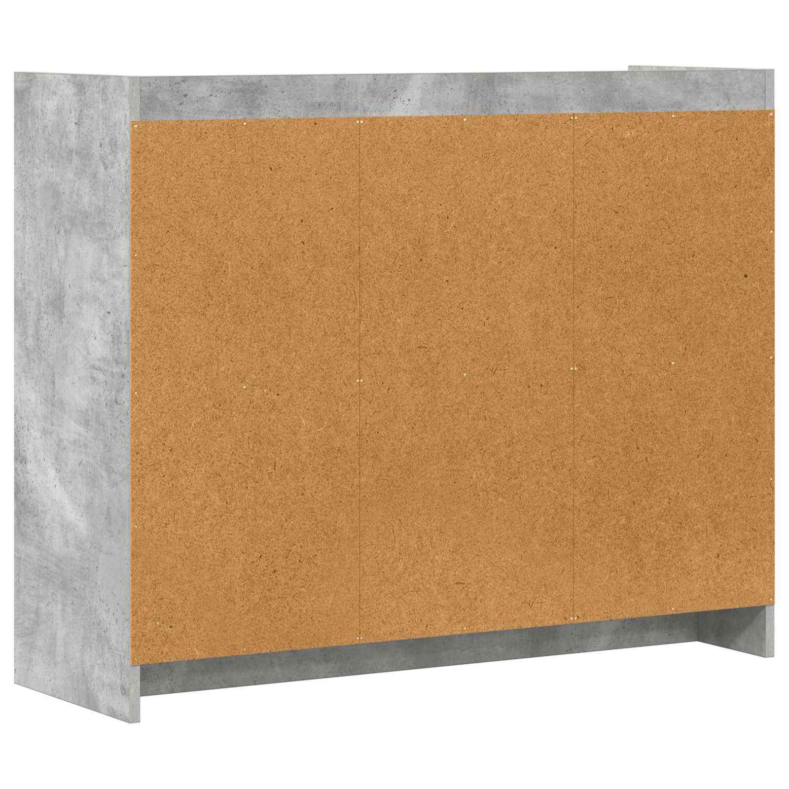 Buffet Gris béton 98,5 x 33 x 80 cm Bois d'ingénierie