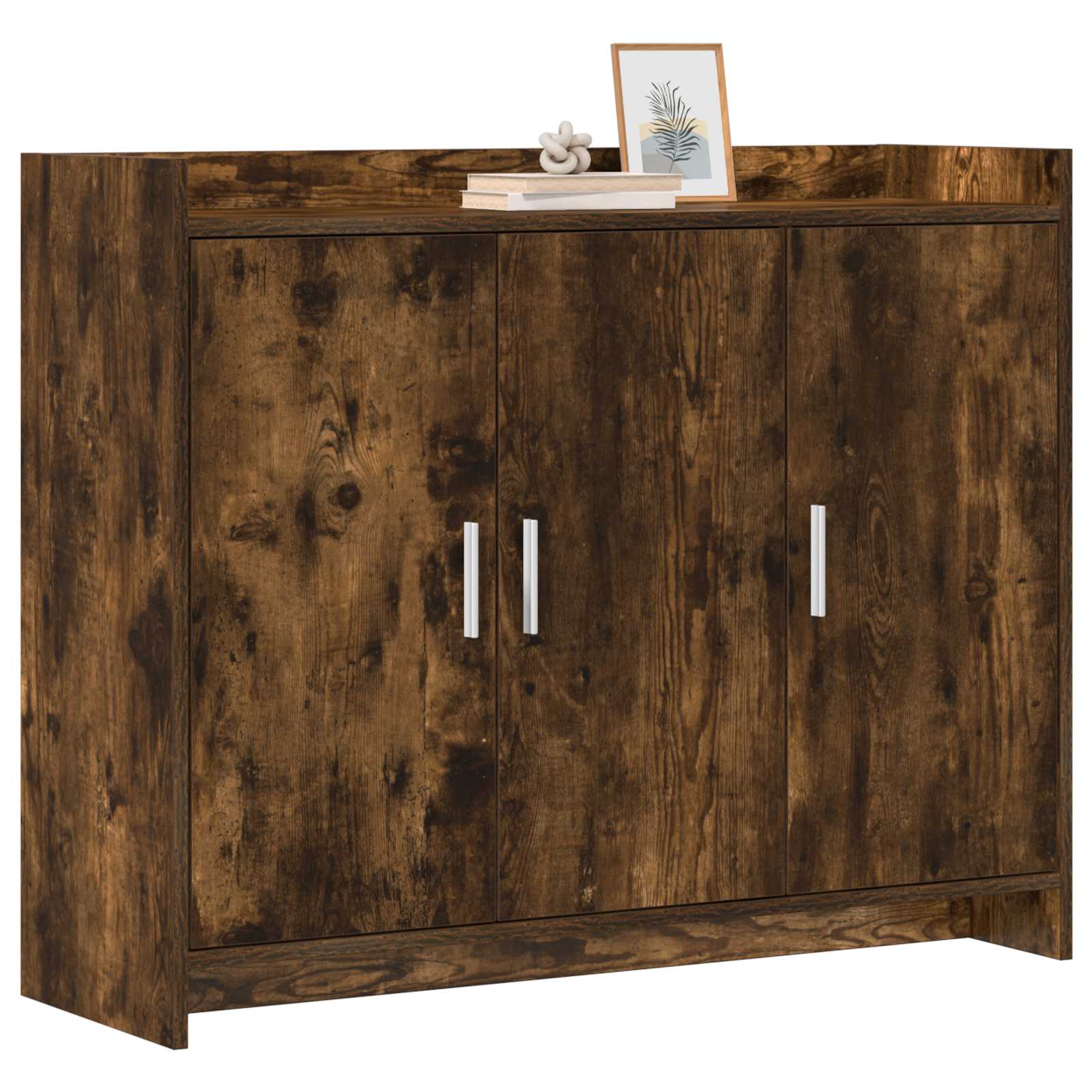 Buffet Chêne fumé 98,5 x 33 x 80 cm Bois d'ingénierie