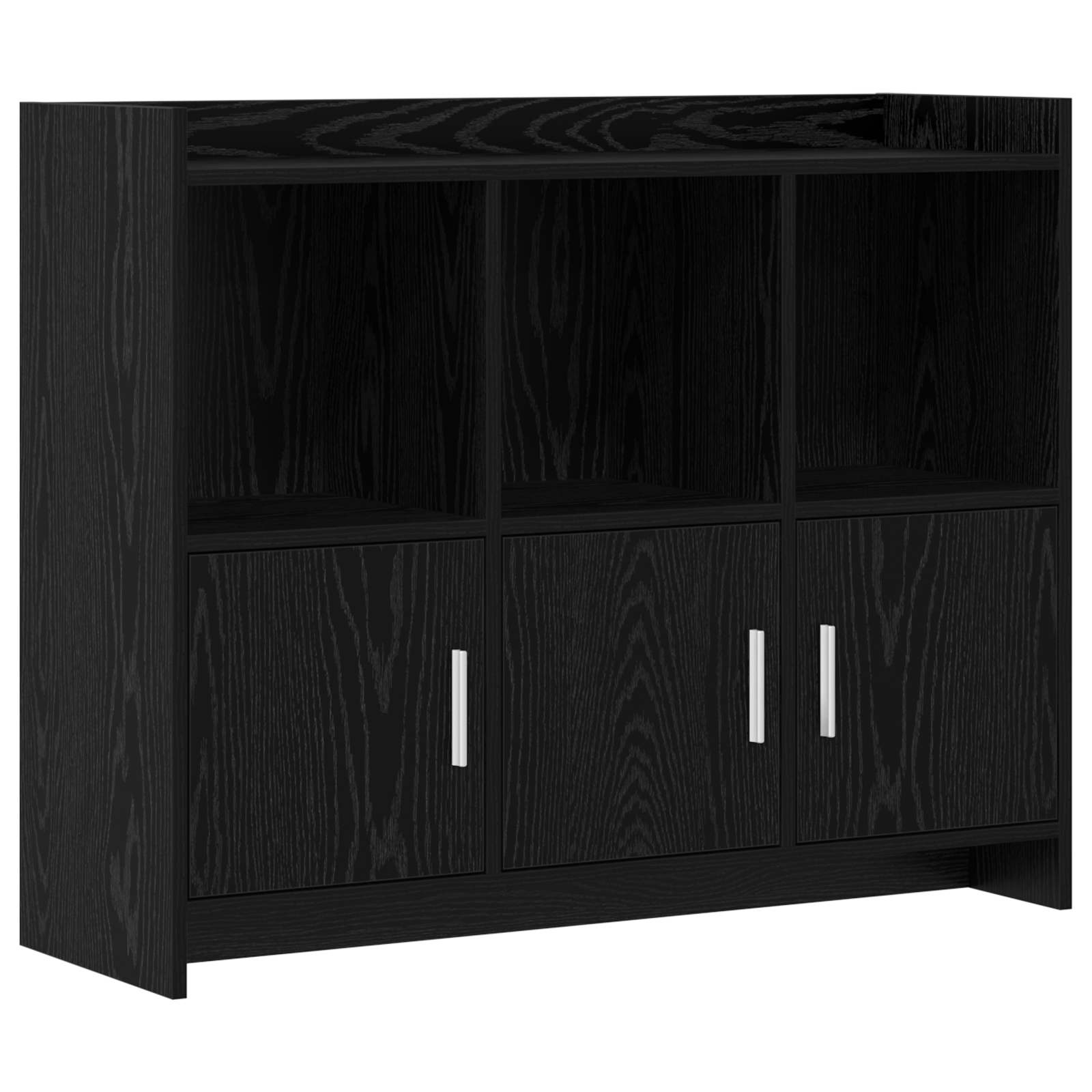 Buffet Chêne noir 98,5 x 33 x 80 cm Bois d'ingénierie