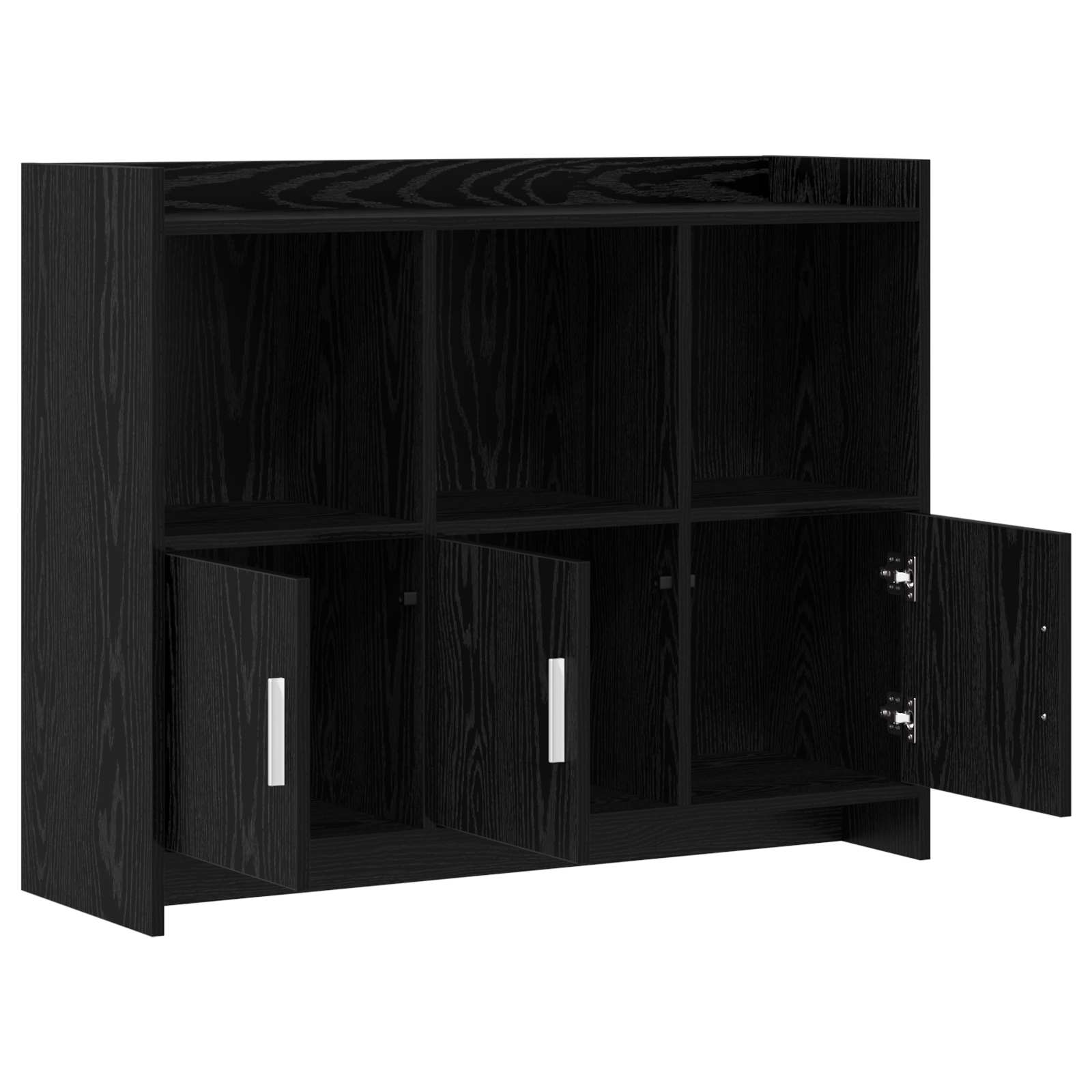 Buffet Chêne noir 98,5 x 33 x 80 cm Bois d'ingénierie
