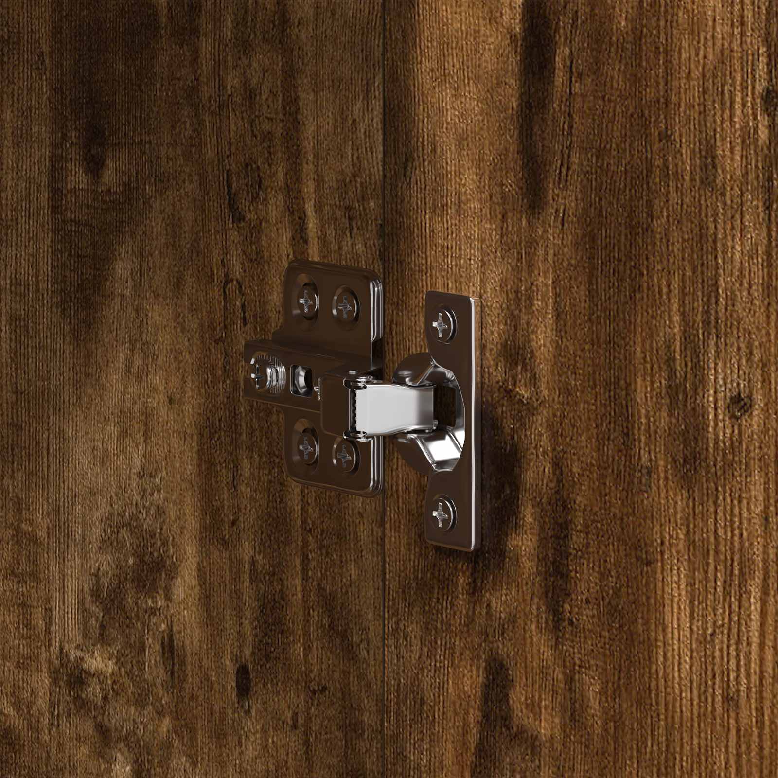 Buffet Chêne fumé 98,5 x 33 x 80 cm Bois d'ingénierie