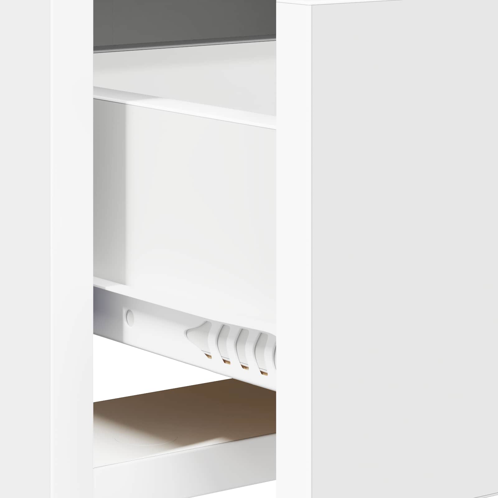 Meuble TV 71,5 x 33 x 47 cm Blanc Bois d'ingénierie