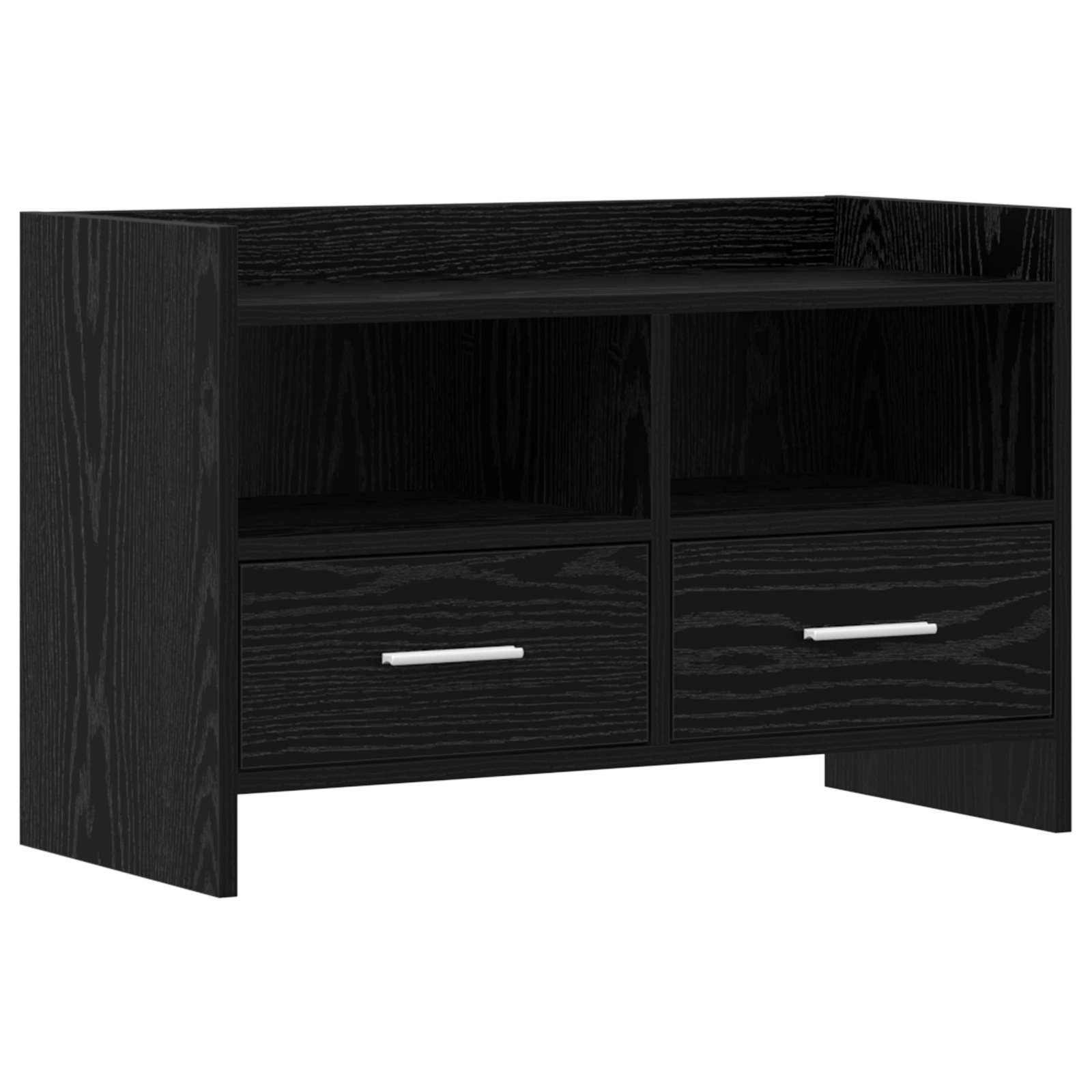Meuble TV 71,5 x 33 x 47 cm Chêne noir Bois d'ingénierie