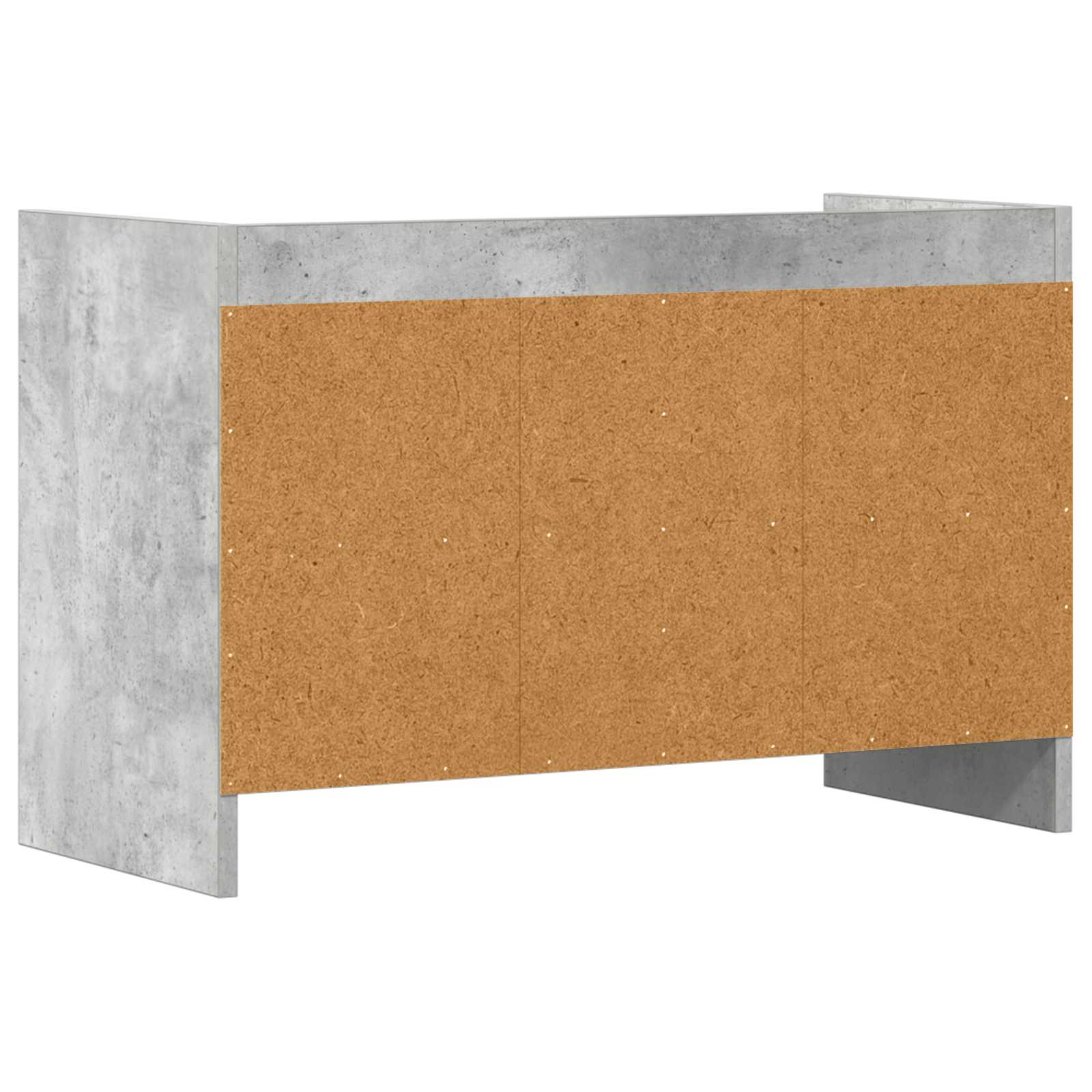 Meuble TV 71,5 x 33 x 47 cm Gris béton Bois d'ingénierie - XIOS