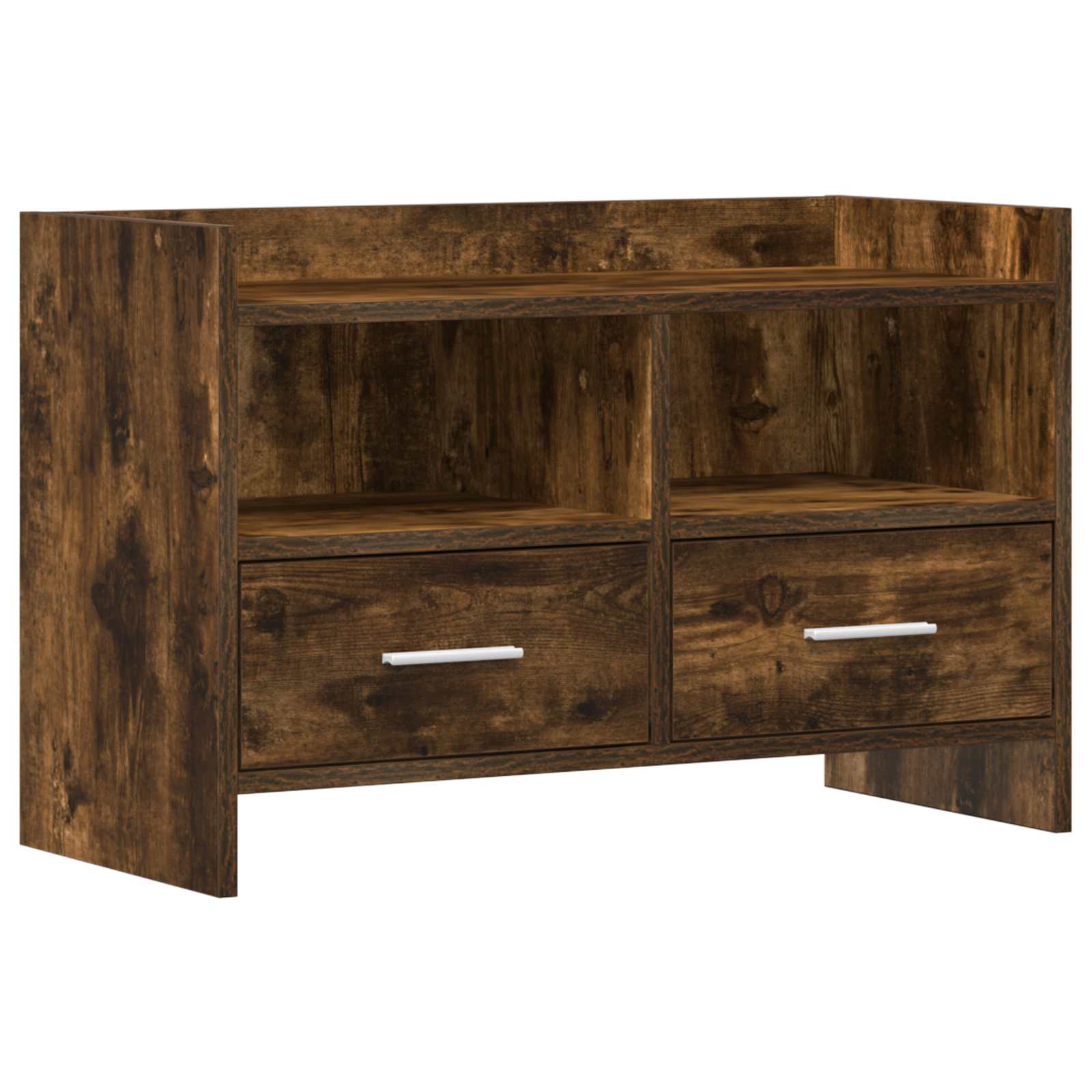 Meuble TV 71,5 x 33 x 47 cm Chêne fumé Bois d'ingénierie
