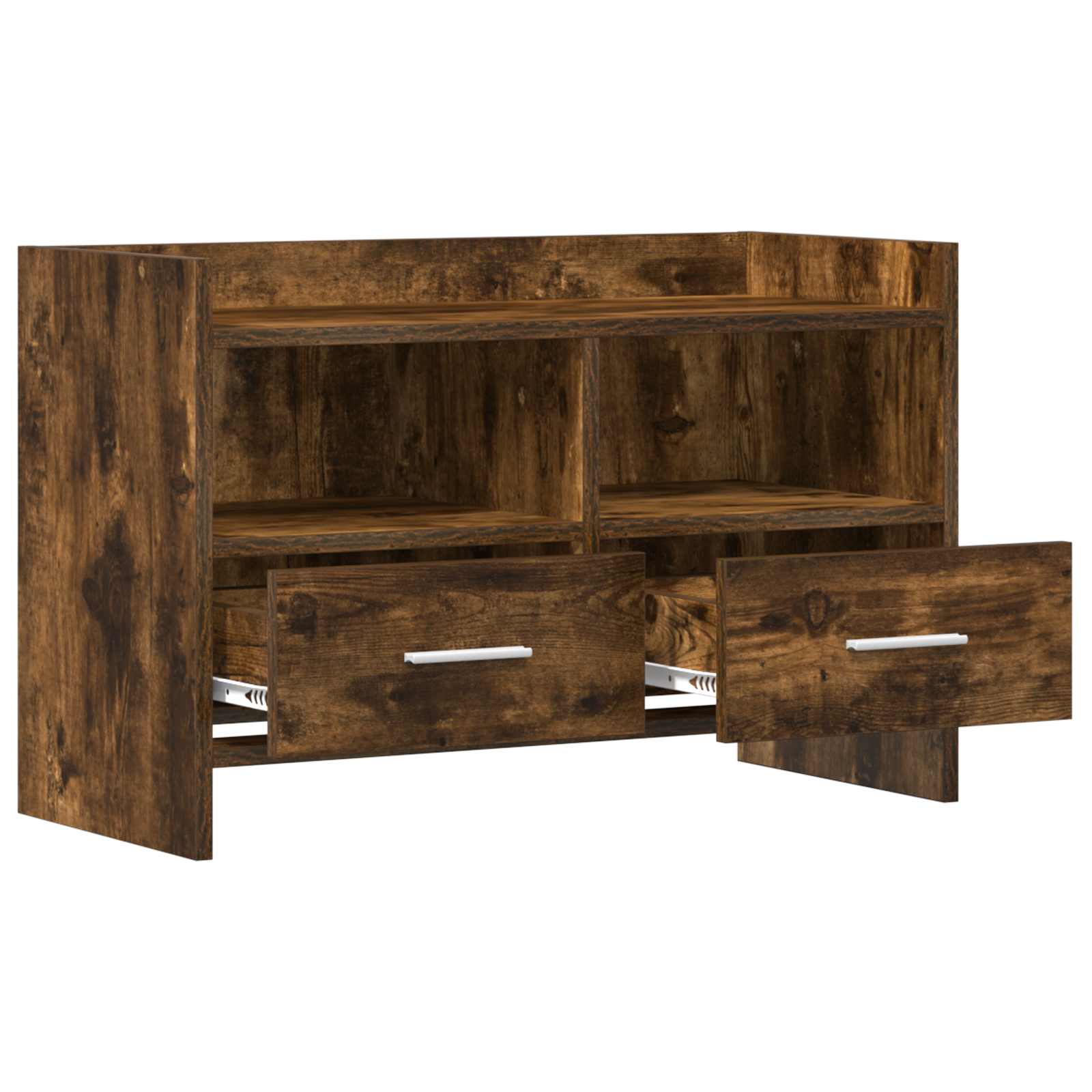 Meuble TV 71,5 x 33 x 47 cm Chêne fumé Bois d'ingénierie