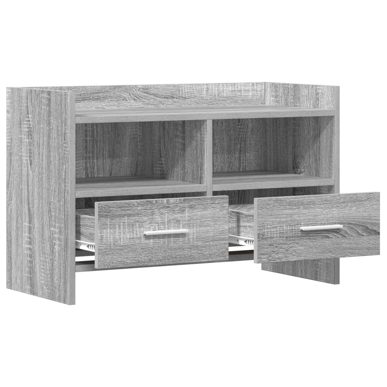 Meuble TV 71,5 x 33 x 47 cm Sonoma gris Bois d'ingénierie - XIOS