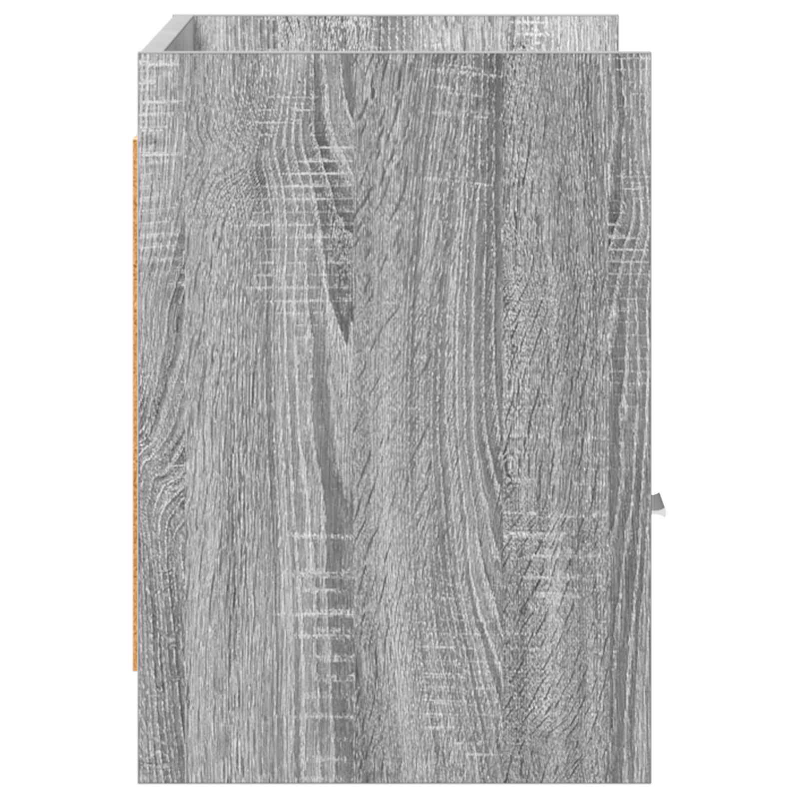 Meuble TV 71,5 x 33 x 47 cm Sonoma gris Bois d'ingénierie - XIOS