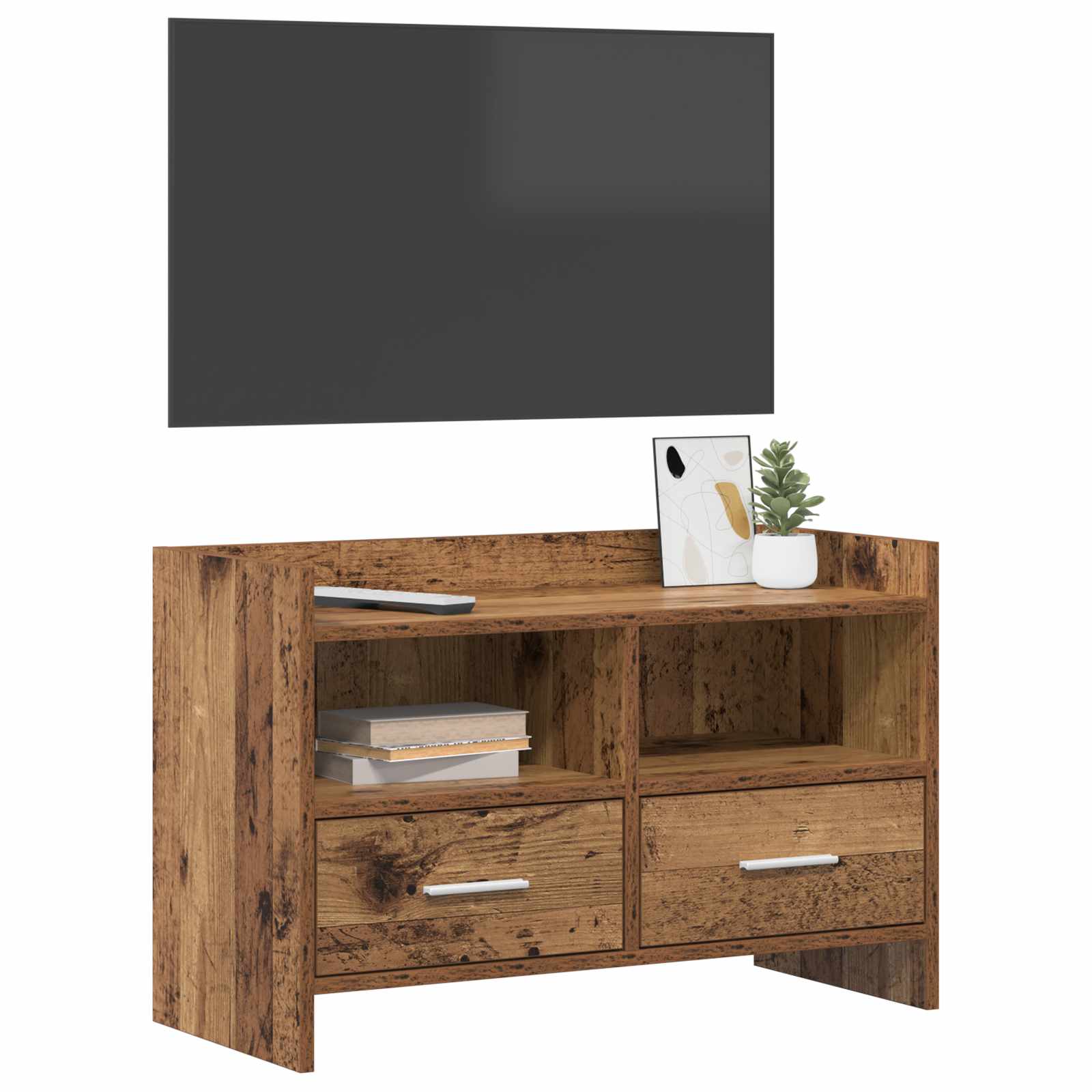 Meuble TV 71,5 x 33 x 47 cm Bois ancien Bois d'ingénierie - XIOS