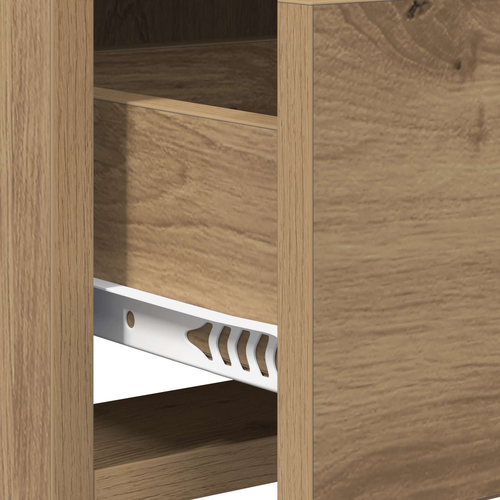 Meuble TV 71,5 x 33 x 47 cm Chêne artisanal Bois d'ingénierie - XIOS