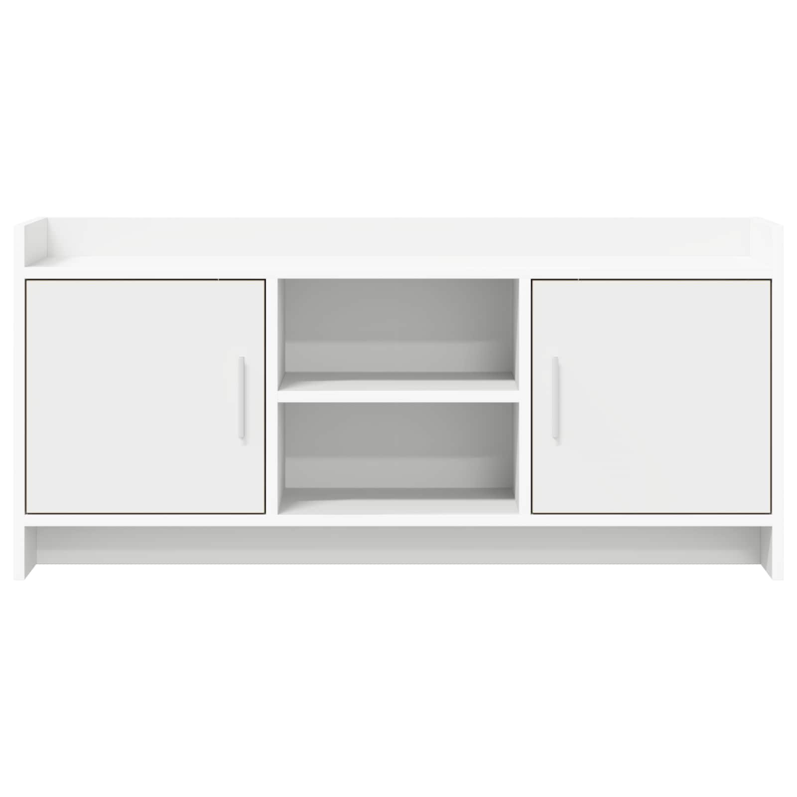 Meuble TV 102 x 33 x 47 cm Blanc Bois d'ingénierie