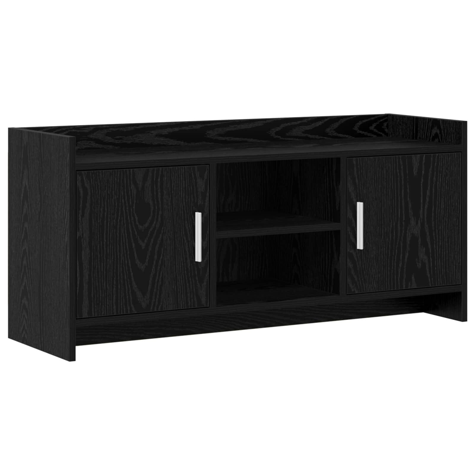 Meuble TV 102 x 33 x 47 cm Chêne noir Bois d'ingénierie